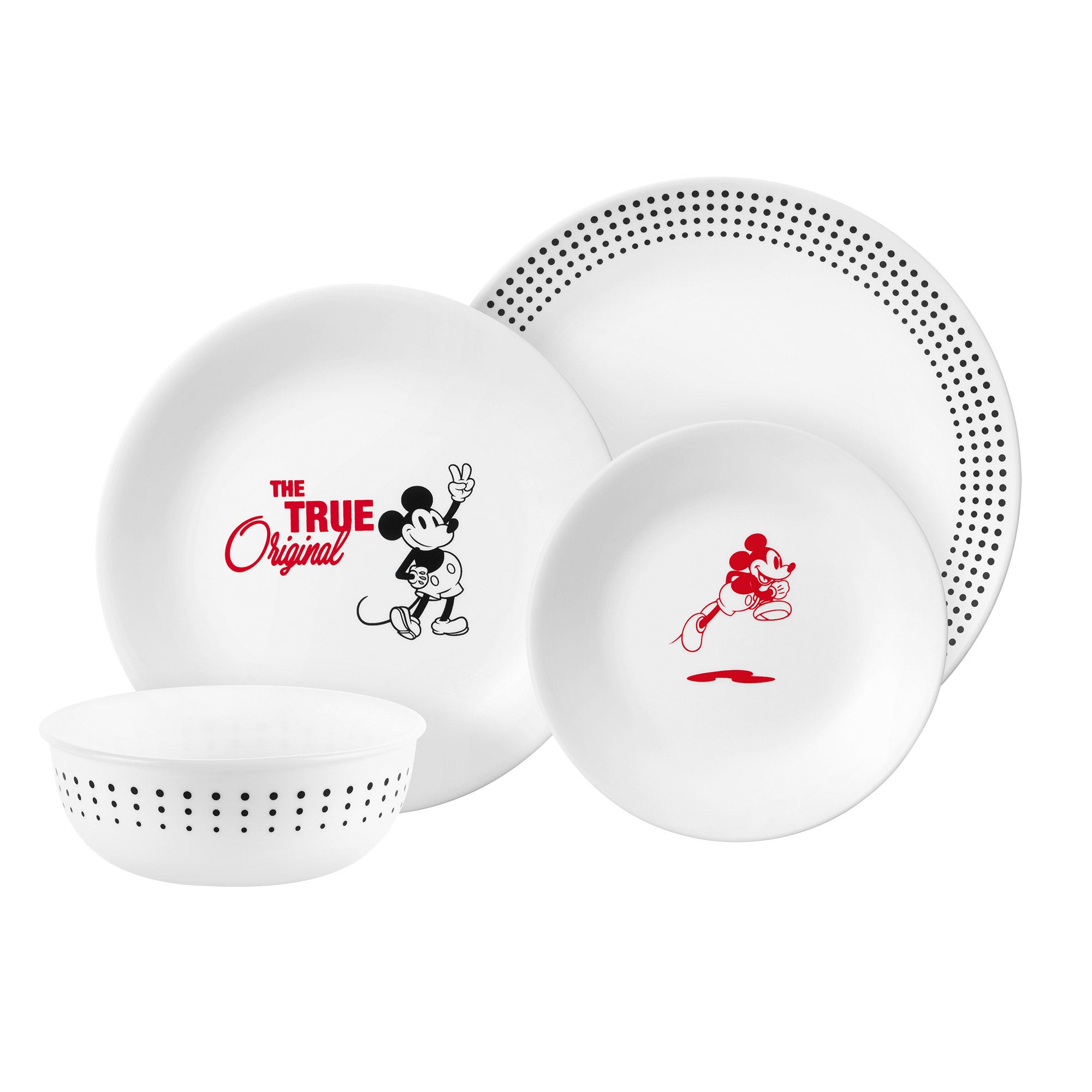 Corelle 16-piece Dinner Set, Mickey Mouse