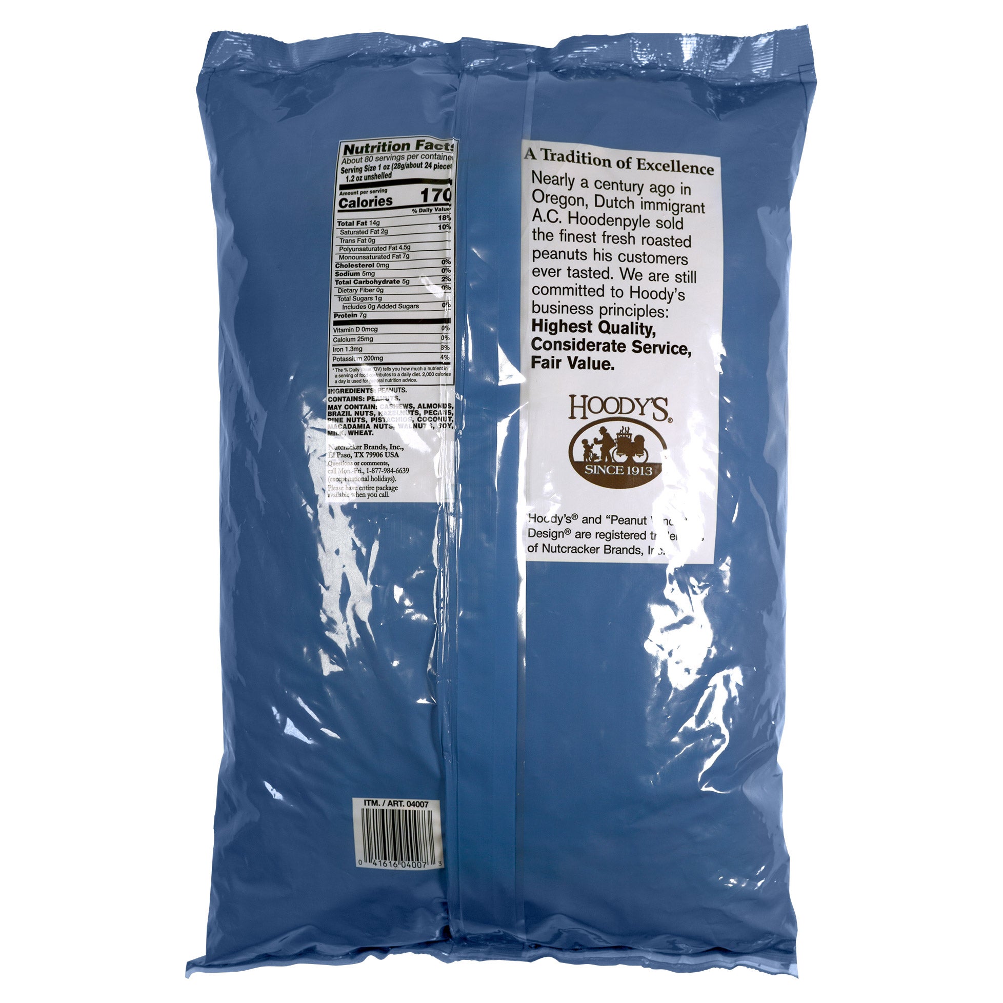 Hoody's Roasted In-Shell Peanuts, 5 lbs