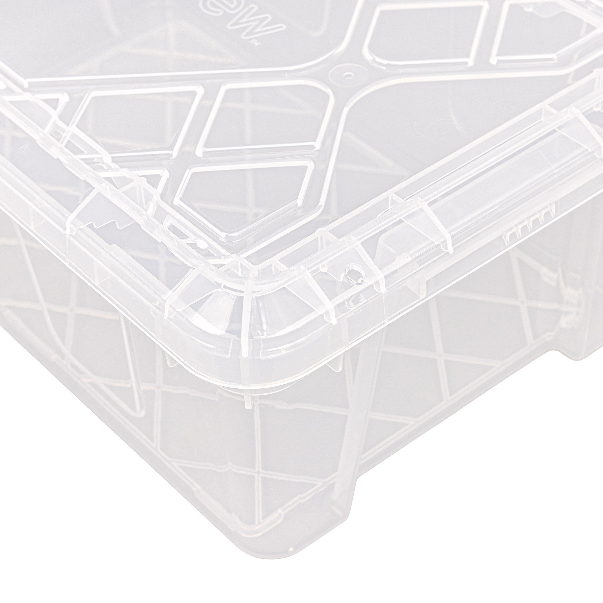 Greenmade InstaView 13 Quart Clear Plastic Stackable Storage Bins, 8-pack