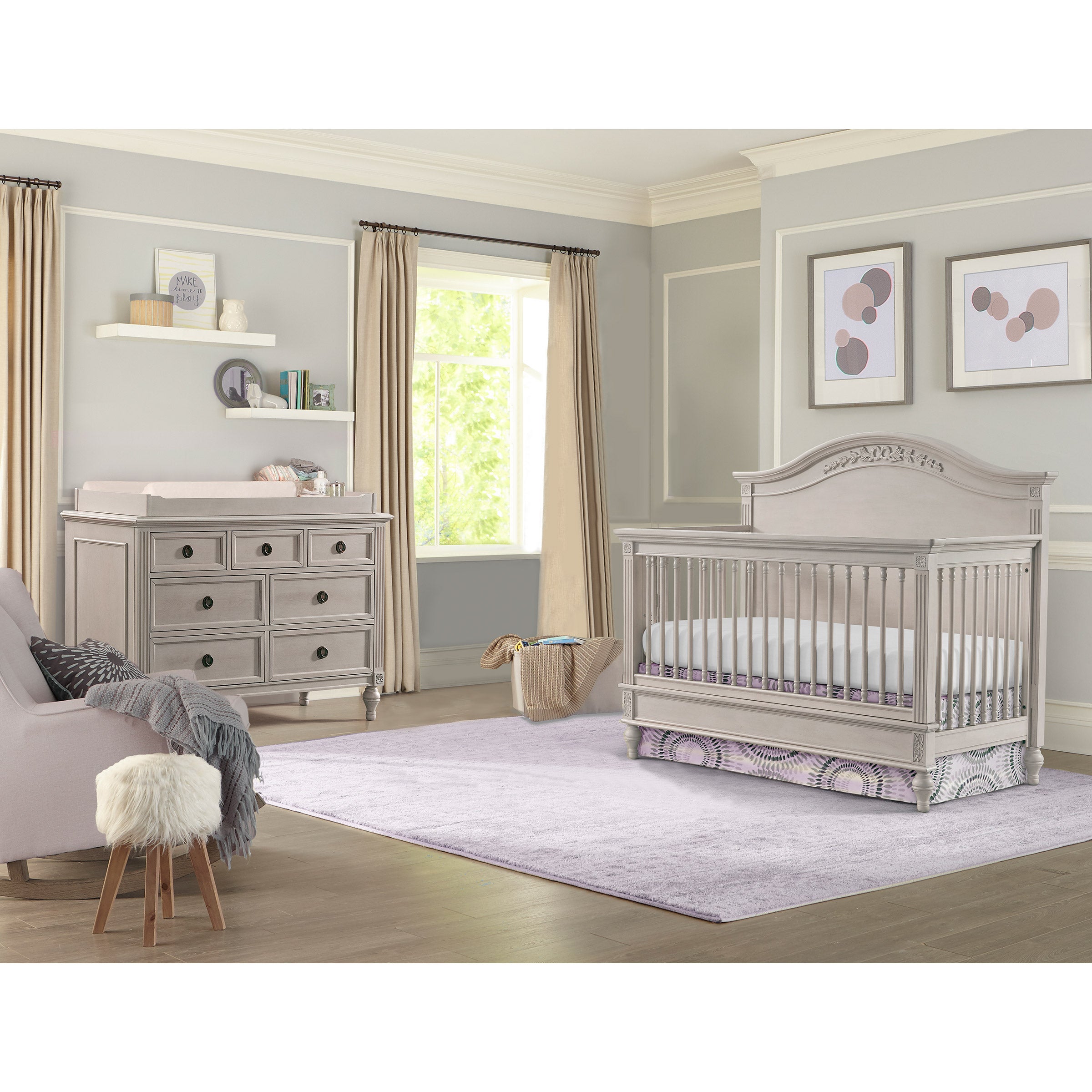 Imagio Baby Victoria 2-piece Crib Set, Lace Finish