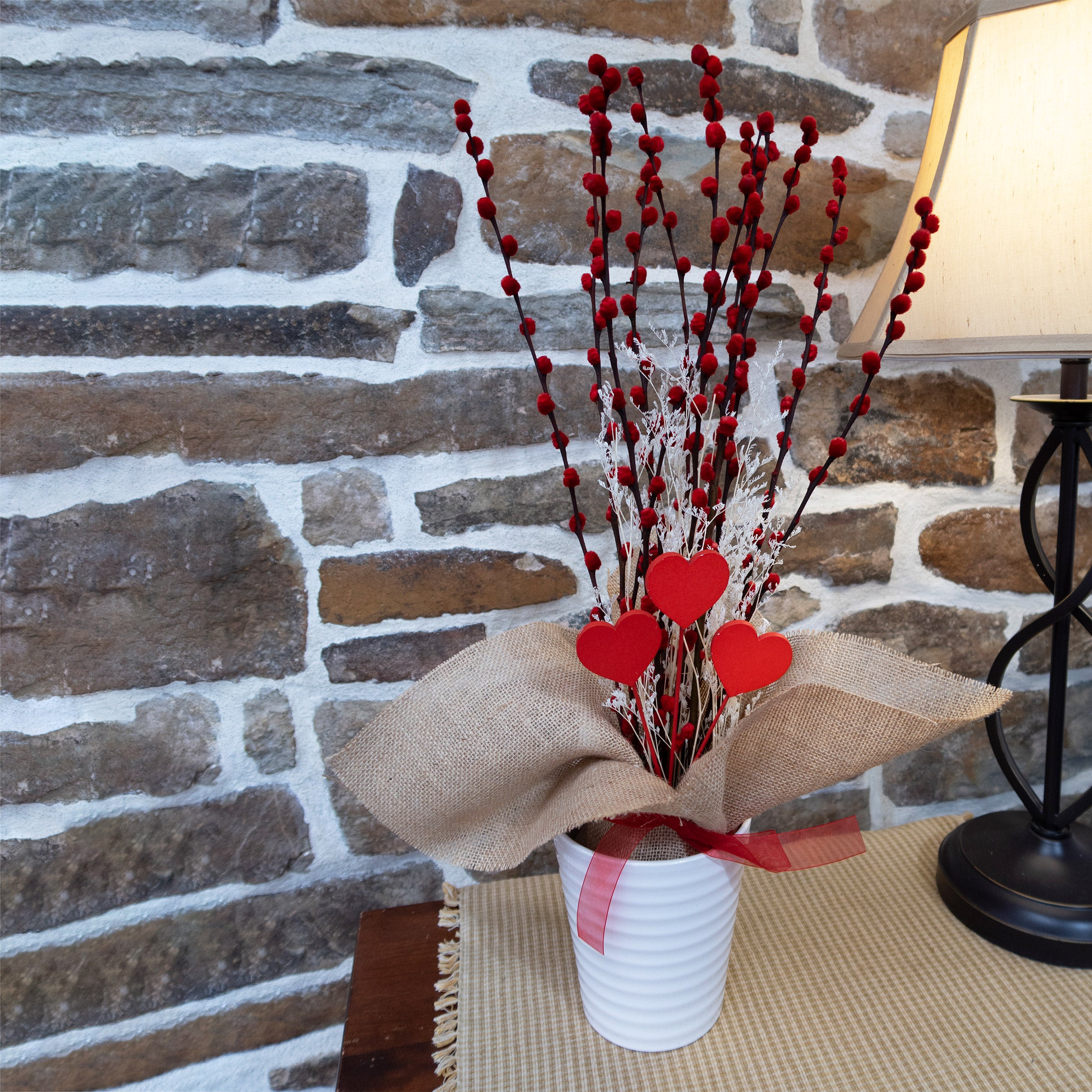 Valentines Willow Planter
