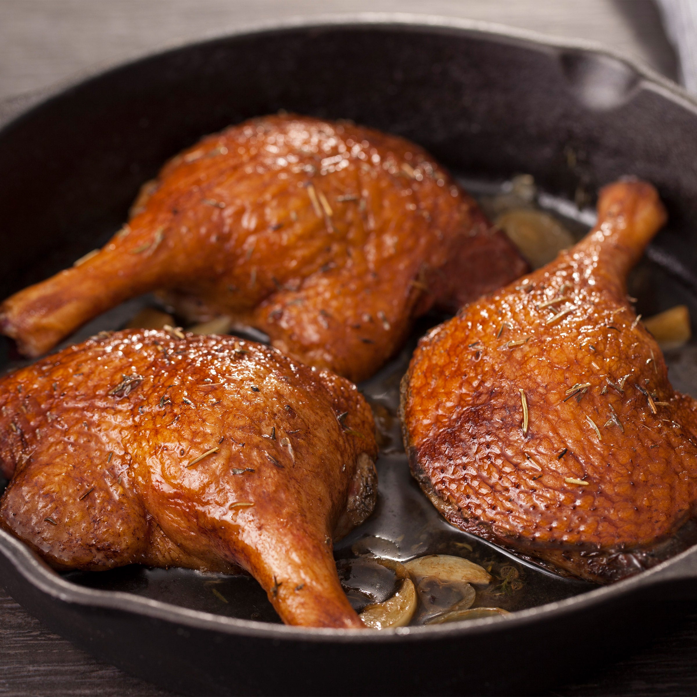 Fully Cooked Confit Duck Legs - (8/1 Lbs. Per Pack), 16 Legs, 8 Total Packs, 8 Lbs. Total