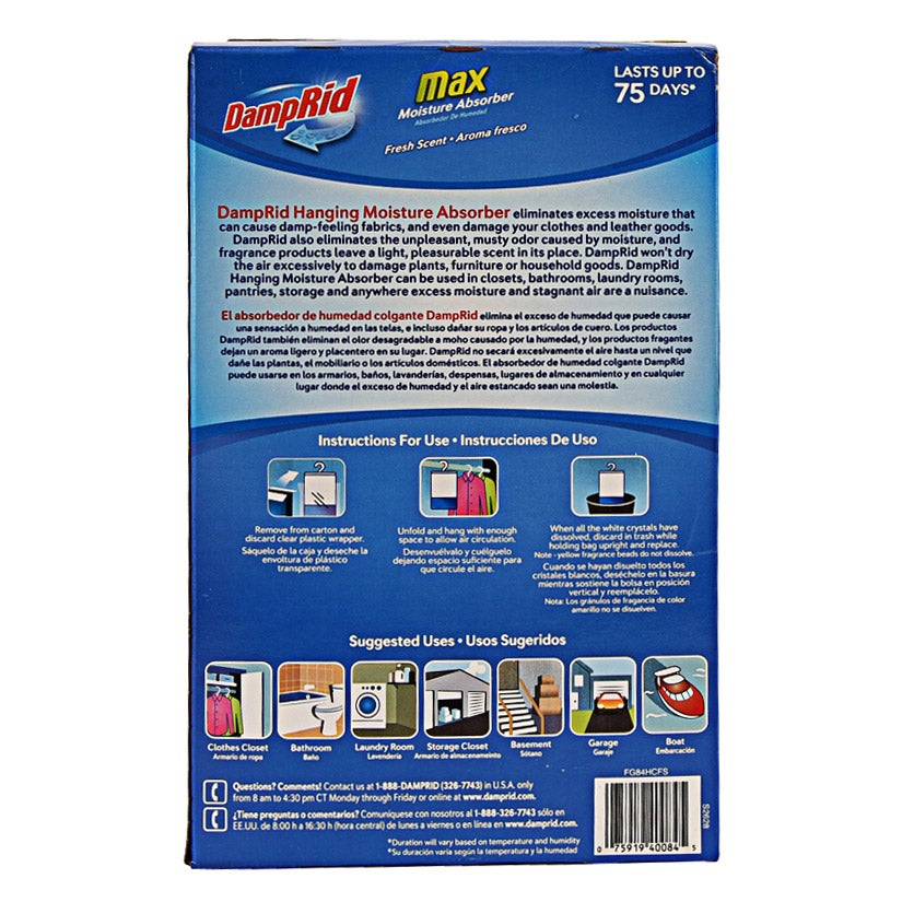 DampRid Max Moisture Absorber, 16 oz 4-count
