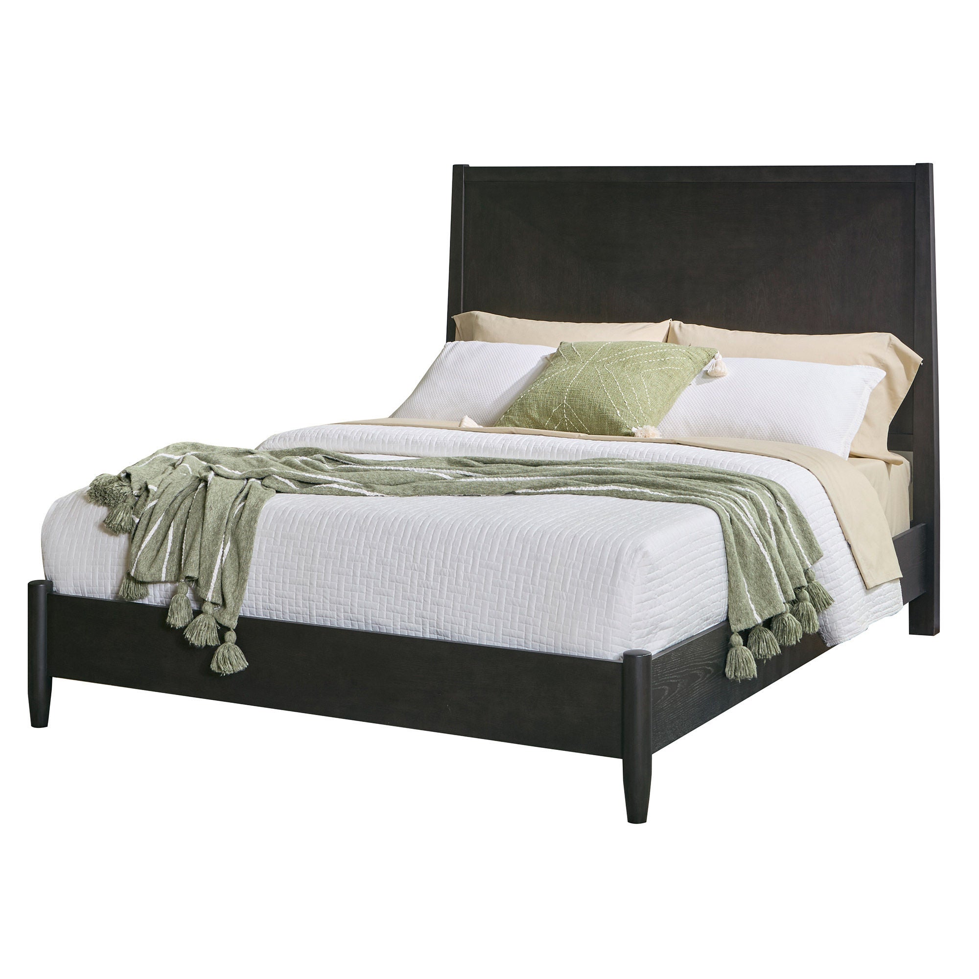 Redmond Panel Bed Frame, Charcoal Finish