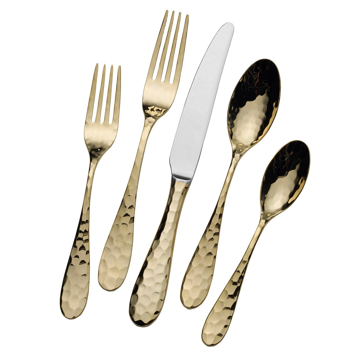 Mikasa Lilah Gold 20-Piece Flatware Set