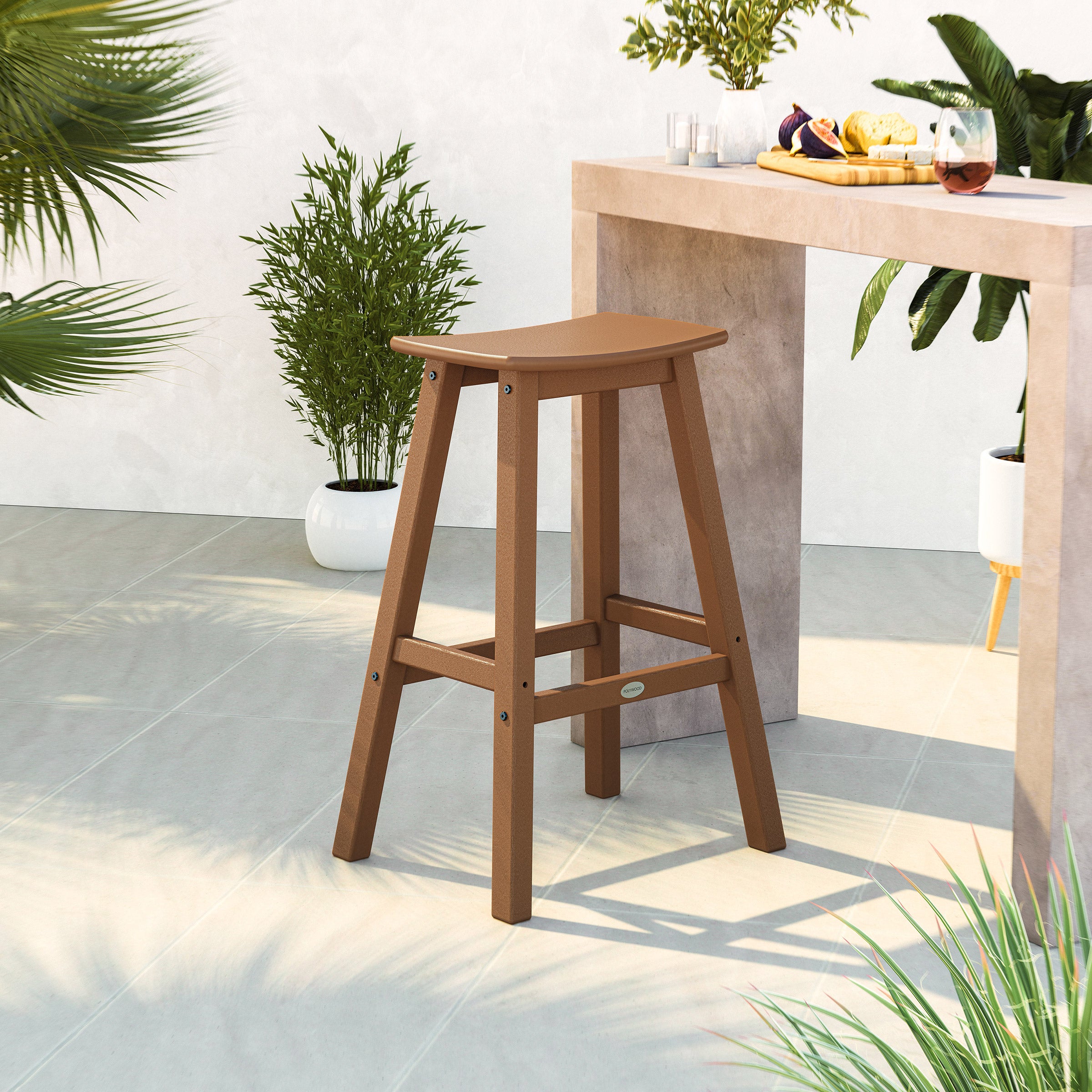 POLYWOOD Long Beach Barstool