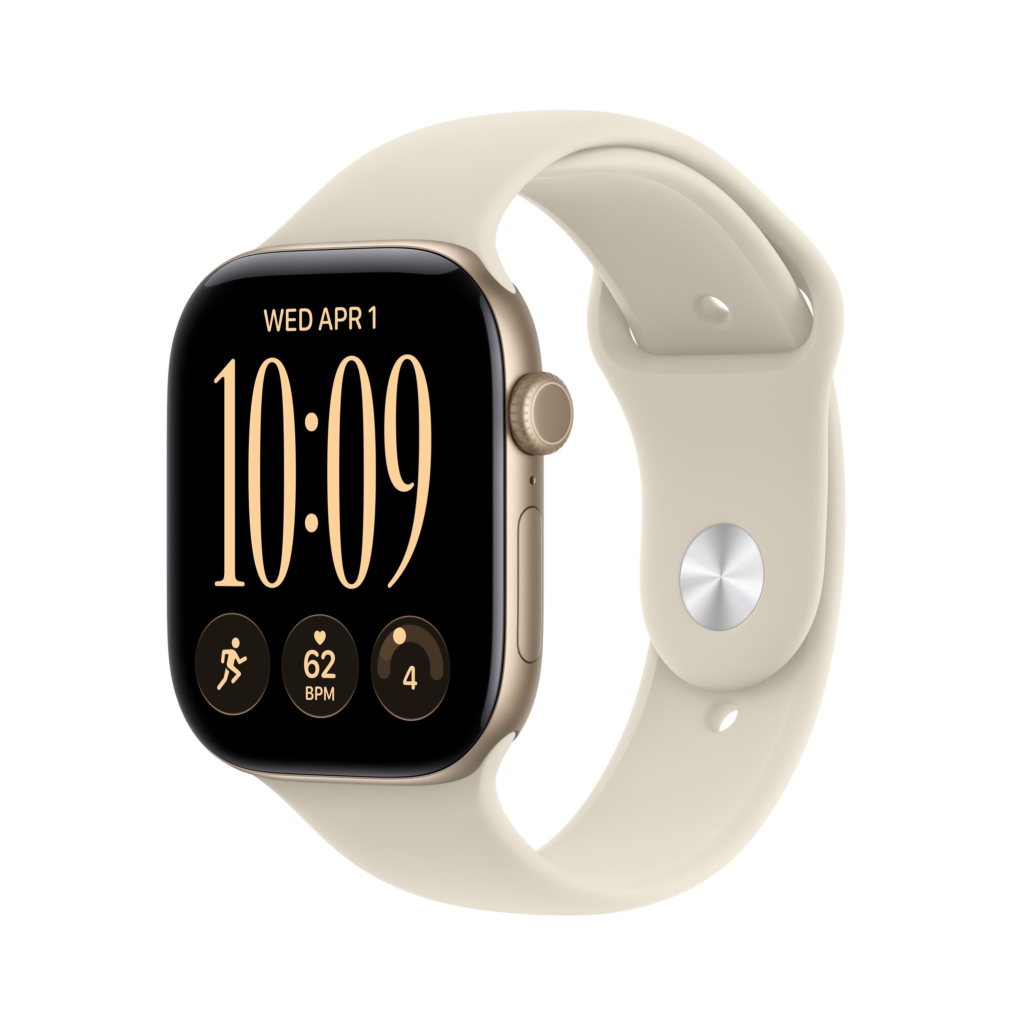 Apple Watch Series 12 (GPS) 46mm Case with Sport Band (Size M/L), Hypertension Notifications, Sleep Score, Advanced Workout Metrics