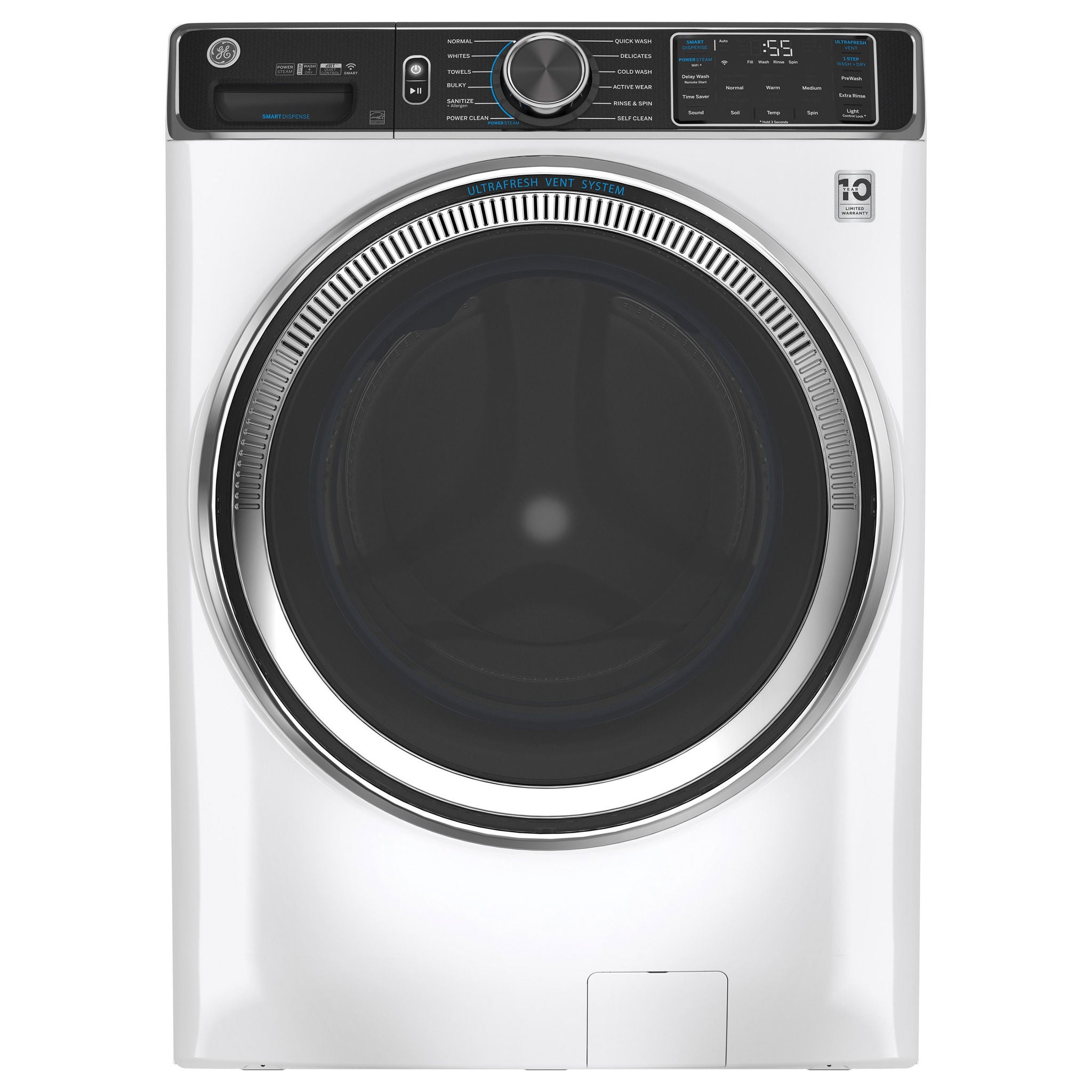 GE 5.0 cu. ft. Washer with UltraFresh Vent System and OdorBlock