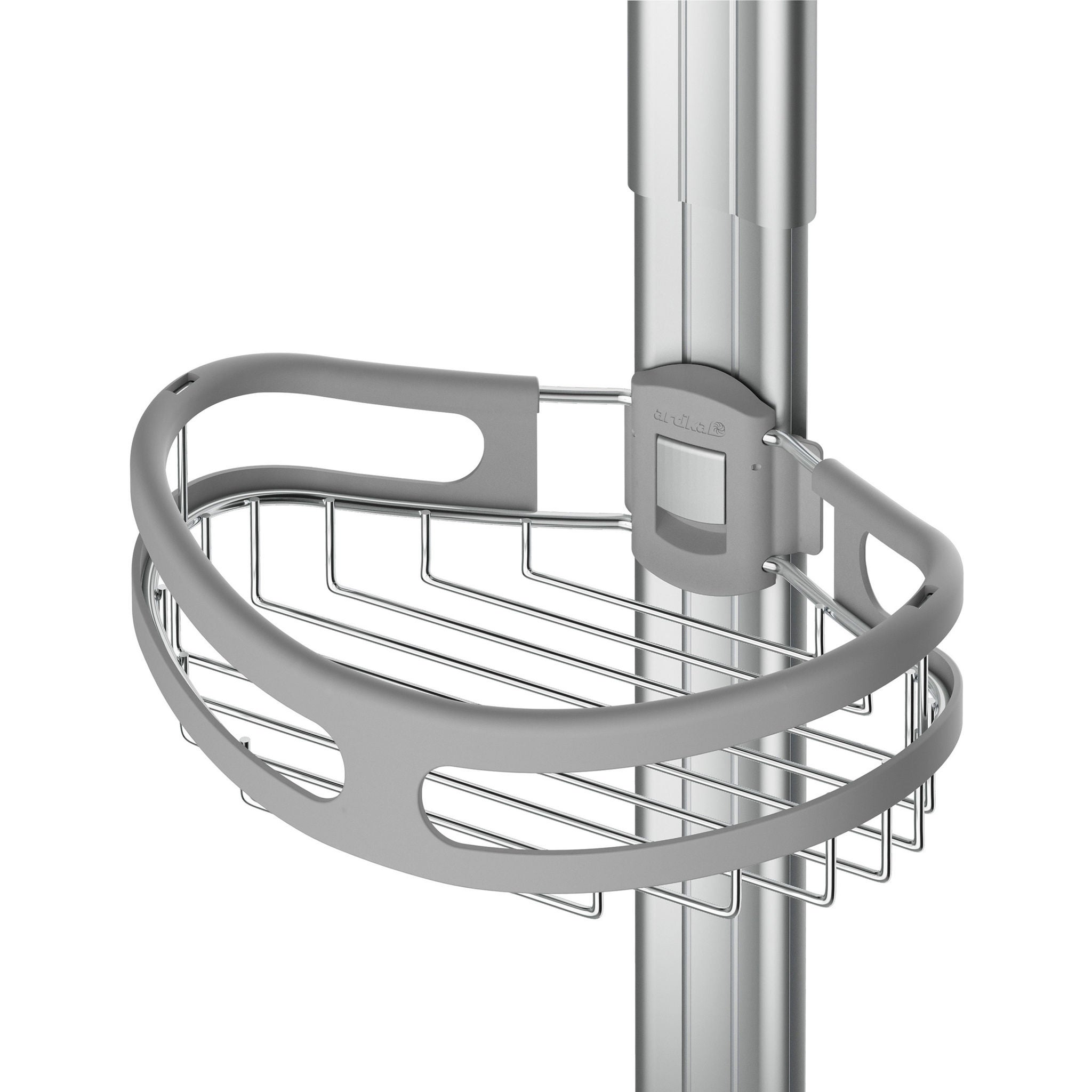 Artika Azzuro Standing Shower Caddy Light Gray