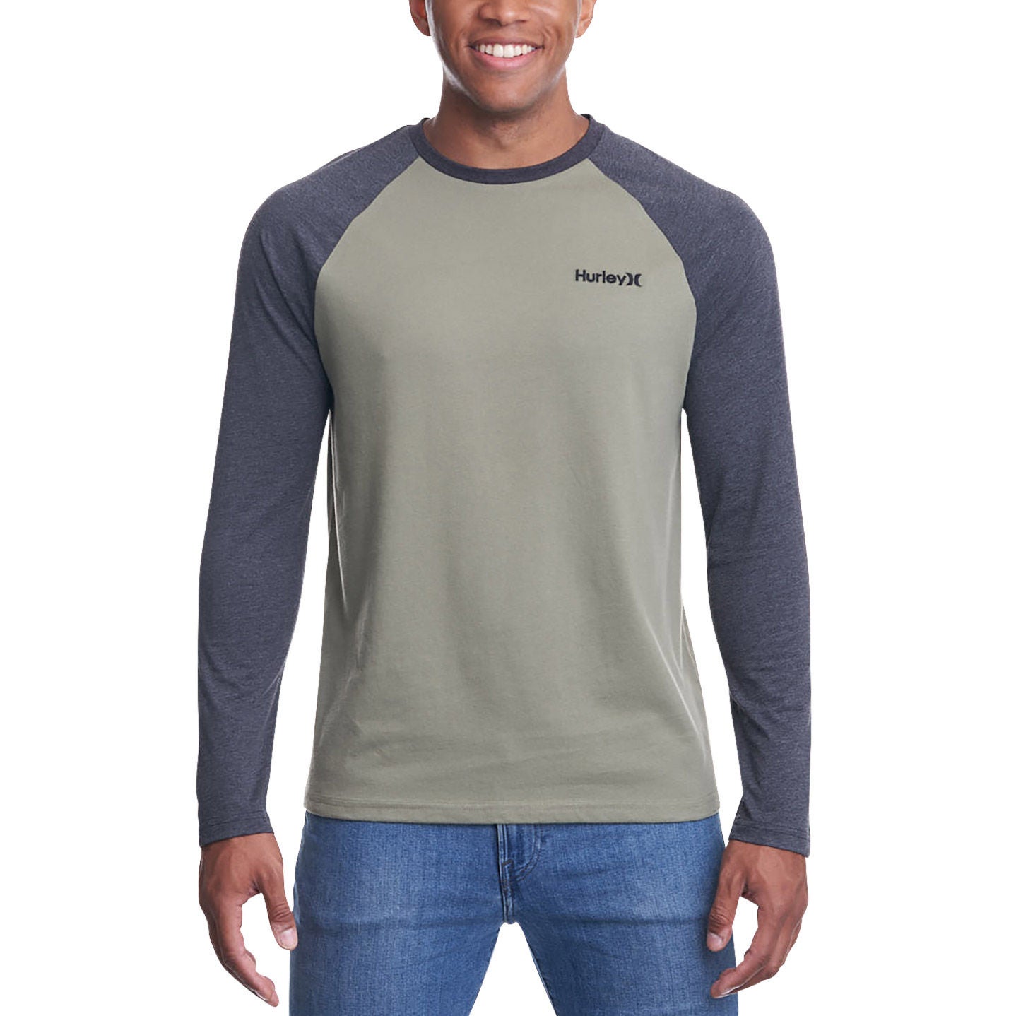 Hurley Men's Raglan Long Sleeve Tee