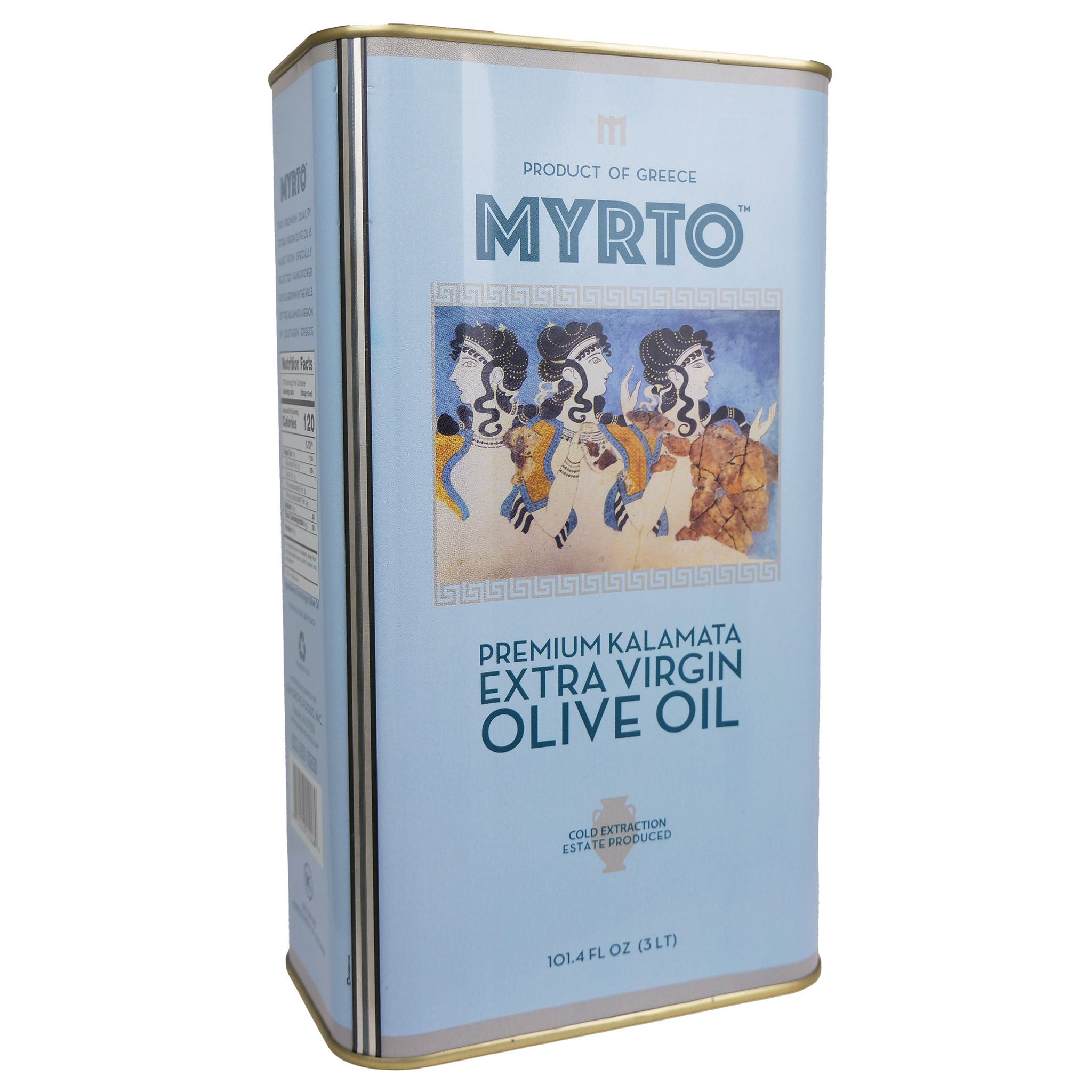 Myrtos Greek Extra Virgin Olive Oil 3L, Tins, 2-pack