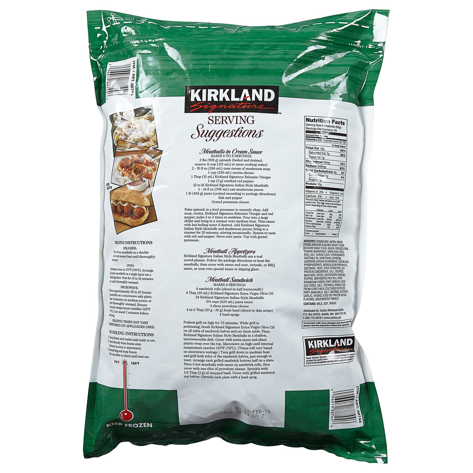 Kirkland Signature Meatballs, 6 lbs