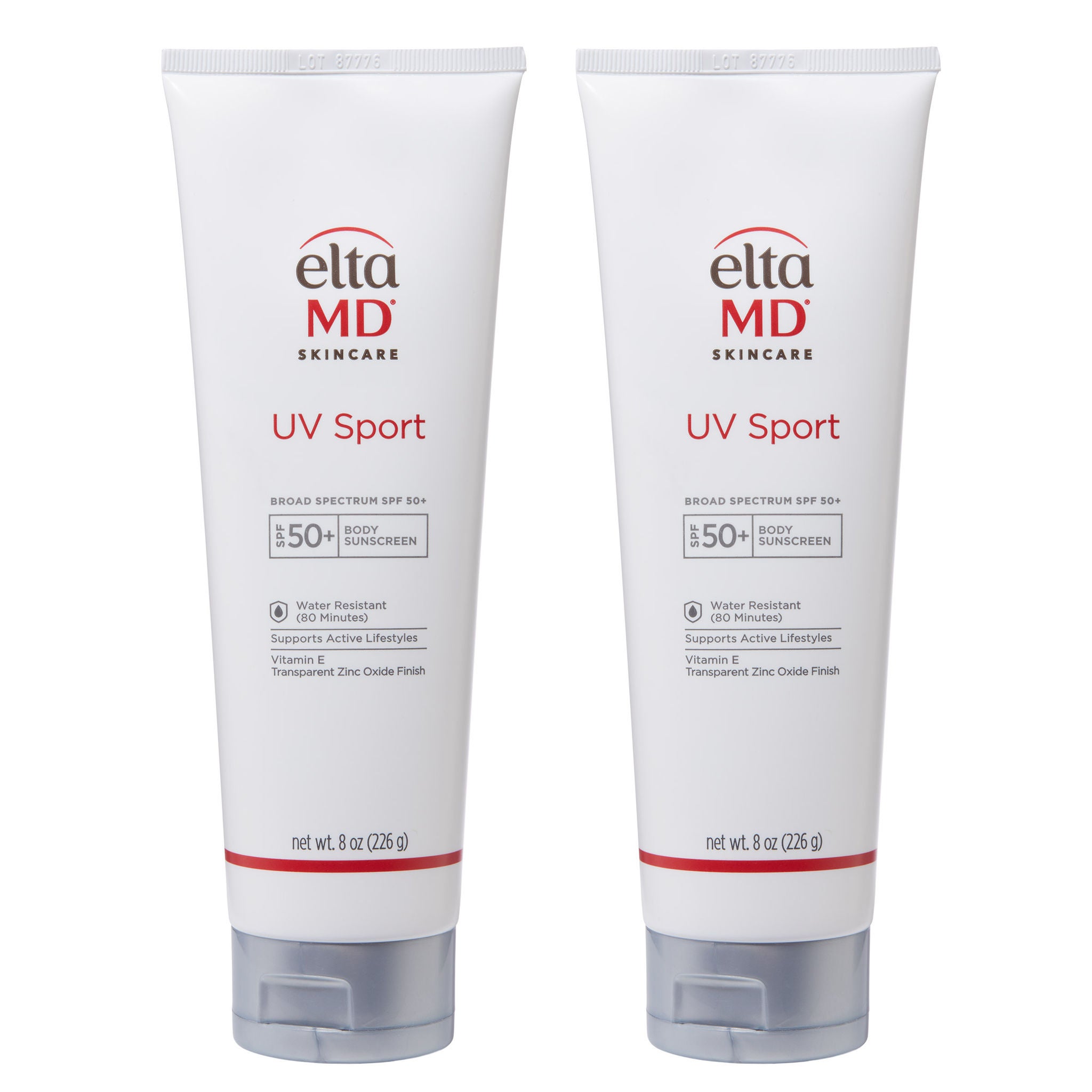 EltaMD UV Sport Broad-Spectrum Sunscreen, SPF 50, 8 oz 2-pack