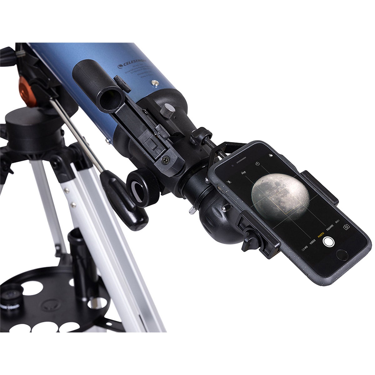 Celestron 90AZ-SR Refactor Telescope With Smartphone Adapter