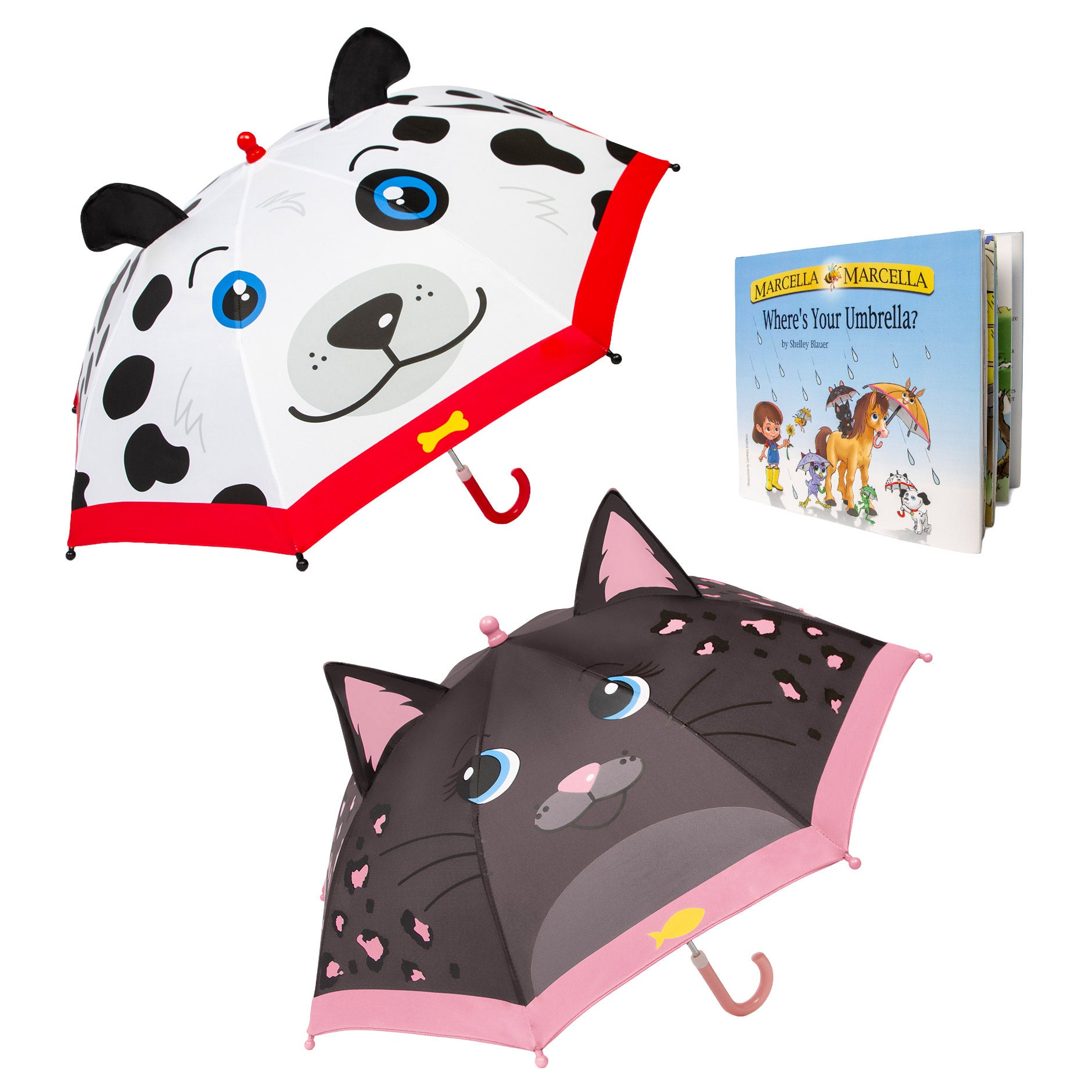 Marcella Marcella Kids' Umbrella and Storybook 3pc Set