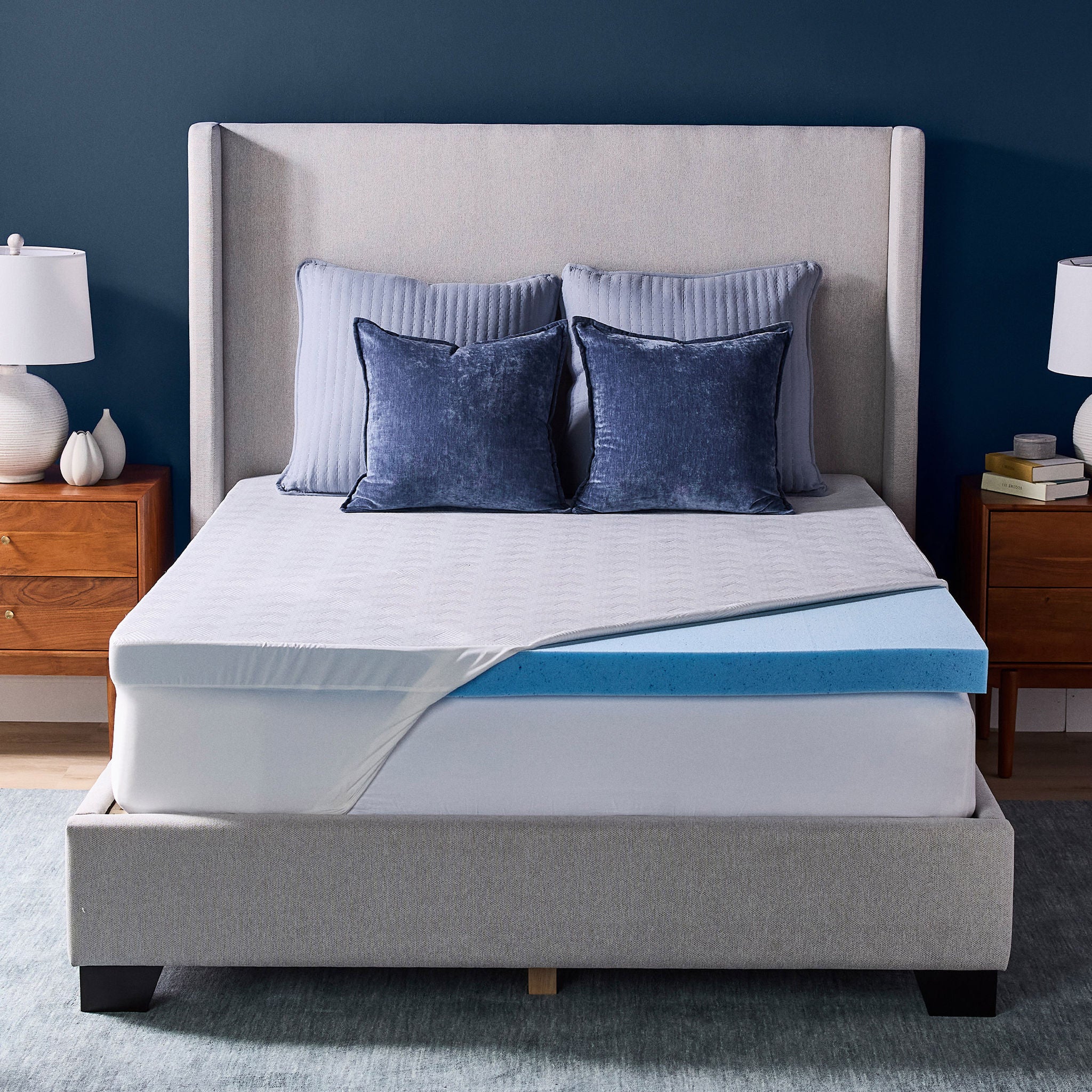 Novaform 3" Advanced Cooling Gel Memory Foam Mattress Topper