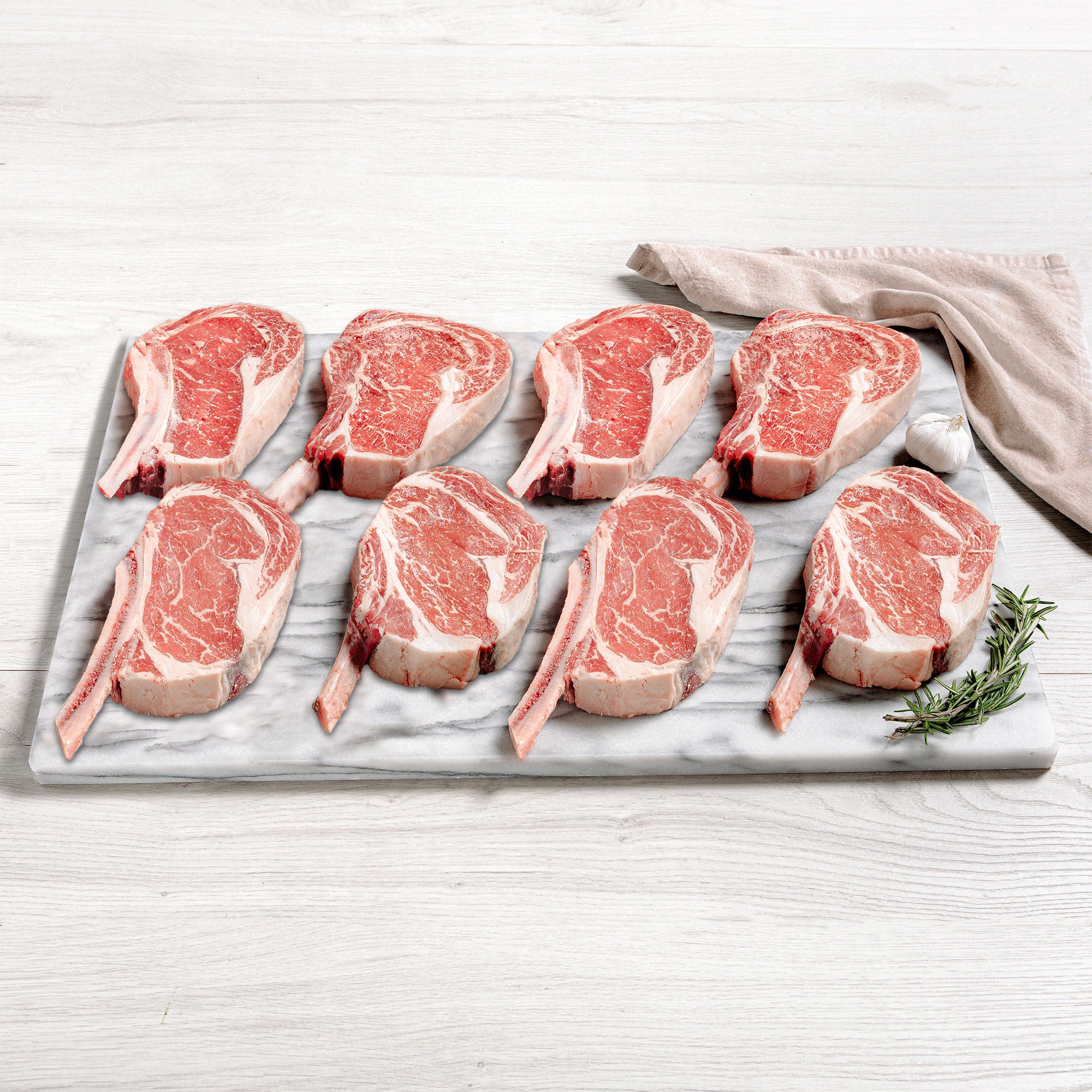 Rastelli's USDA Choice Black Angus Beef Cowboy Steaks, (8/18 Oz Per Steak), 8 Total Count, 9 Lbs. Total