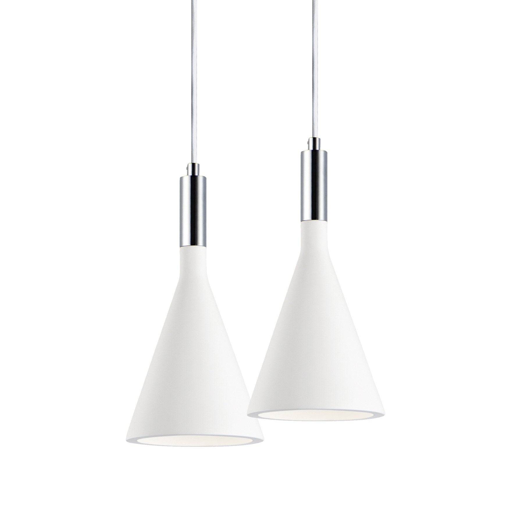 Maxim Funnel Pendant Light with Chrome Accent