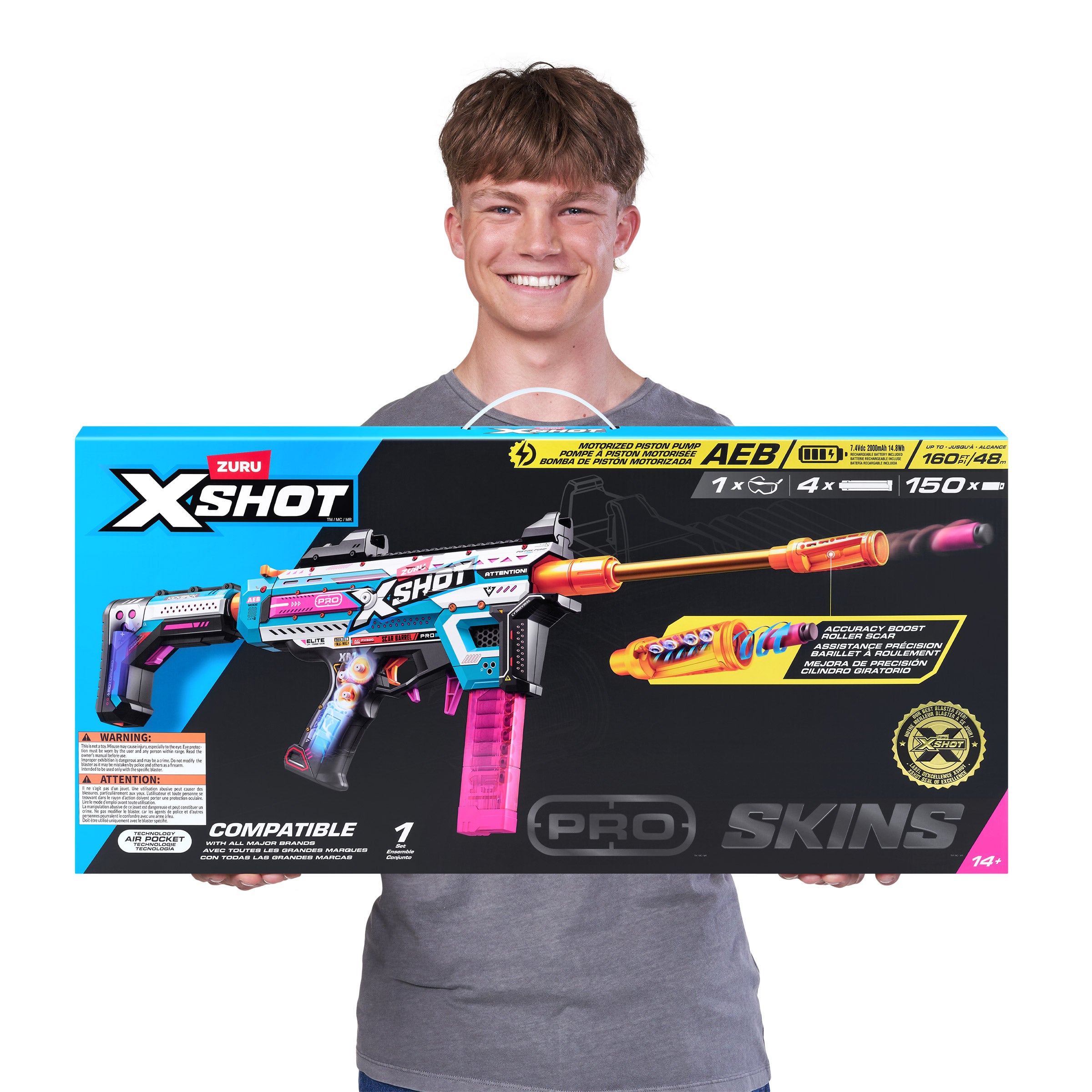 XSHOT Pro Skins Motorized Piston Pump Dart Blaster