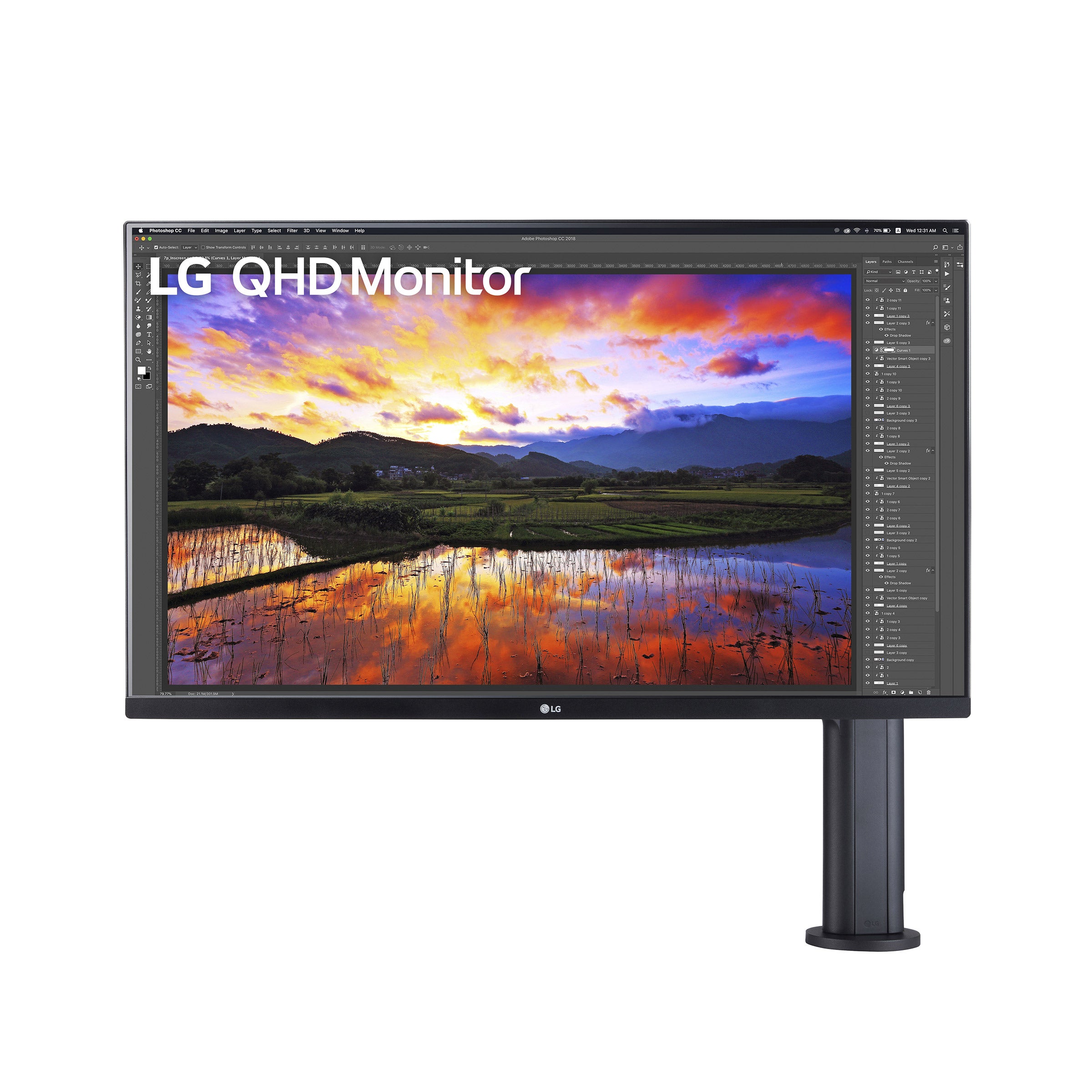 LG 32" Class QHD IPS Monitor with ErgoStand