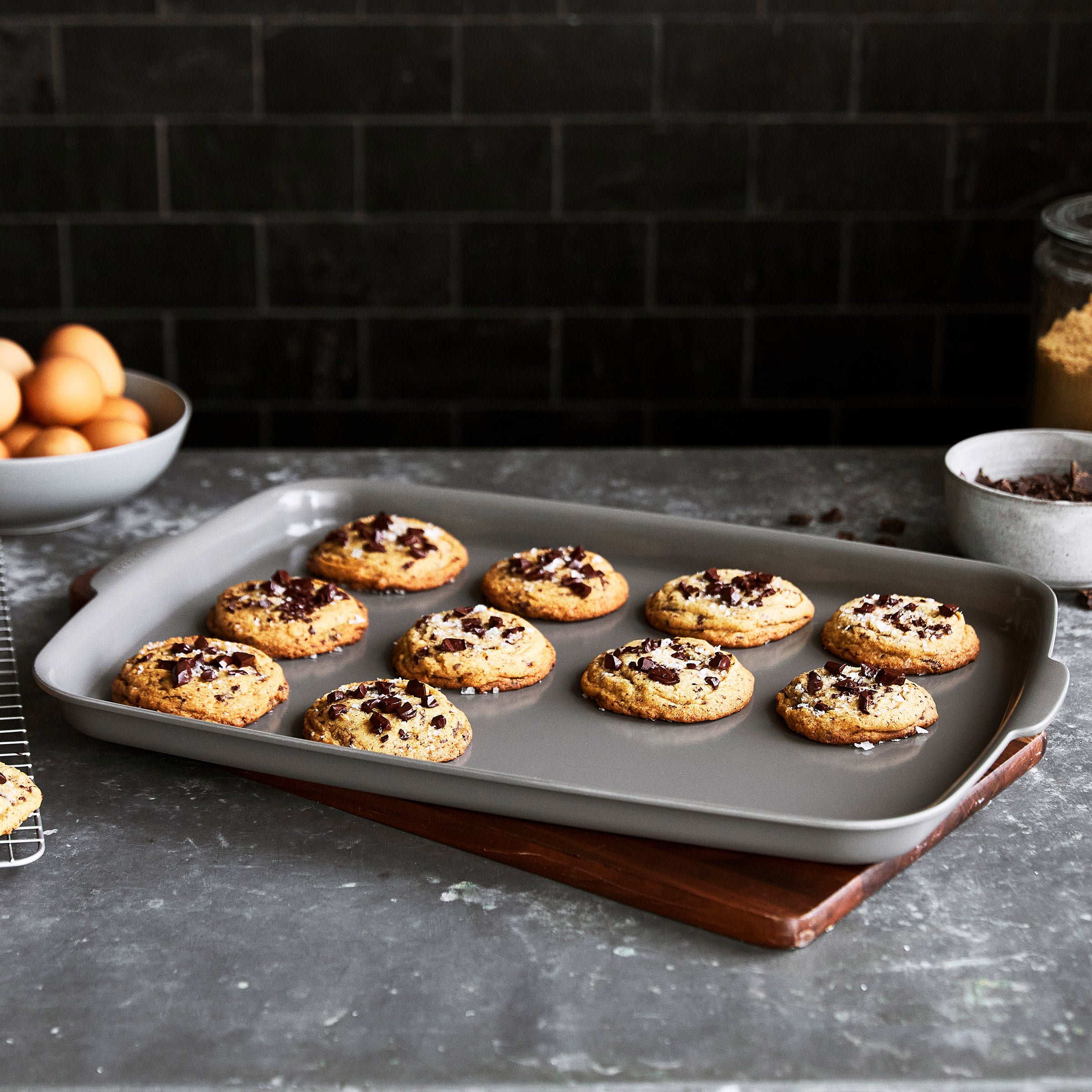 GreenPan Ceramic Non-Stick Baking Half Sheet Pans, 2-Pack