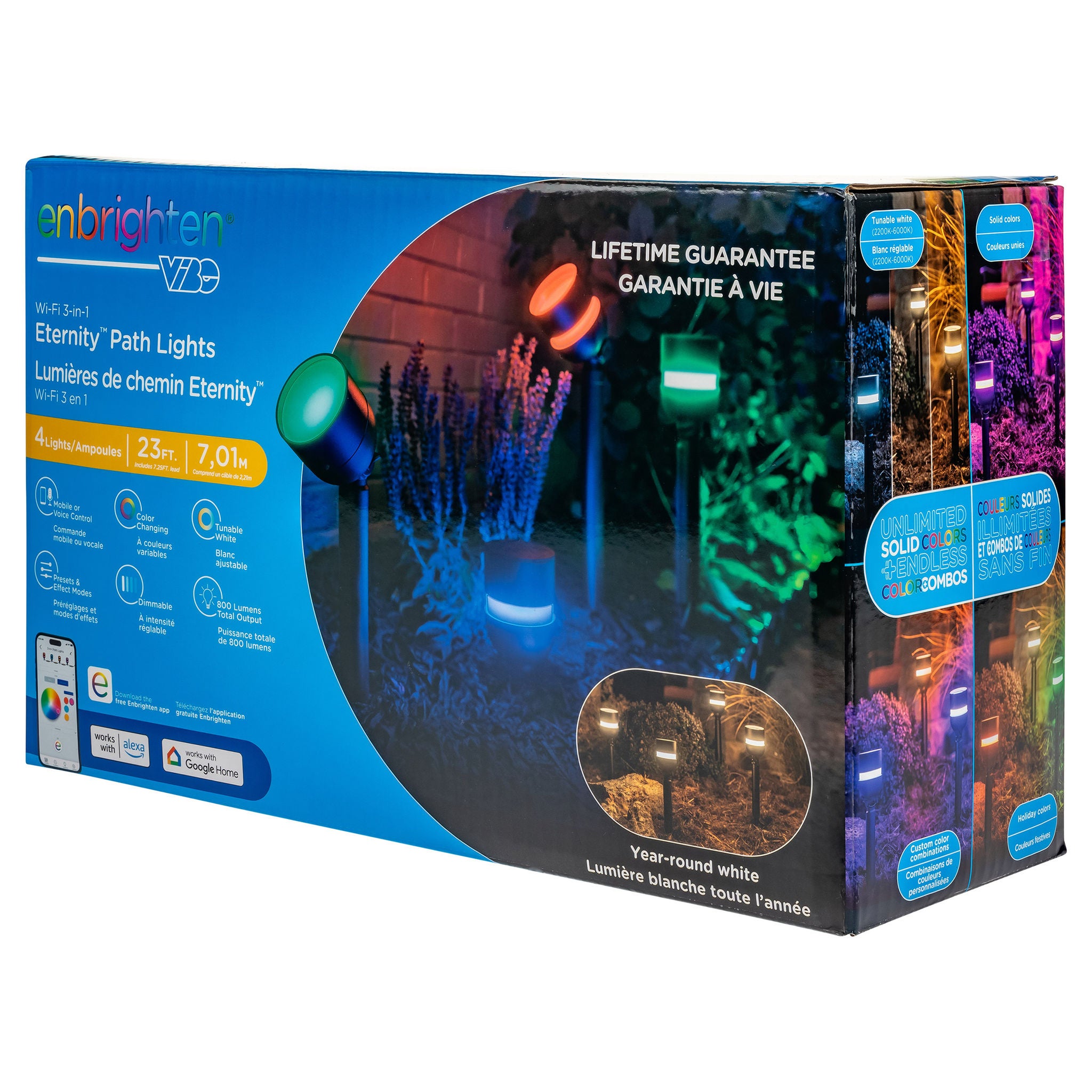 Enbrighten 4 Wi-Fi LED Eternity Permanent Path Lights