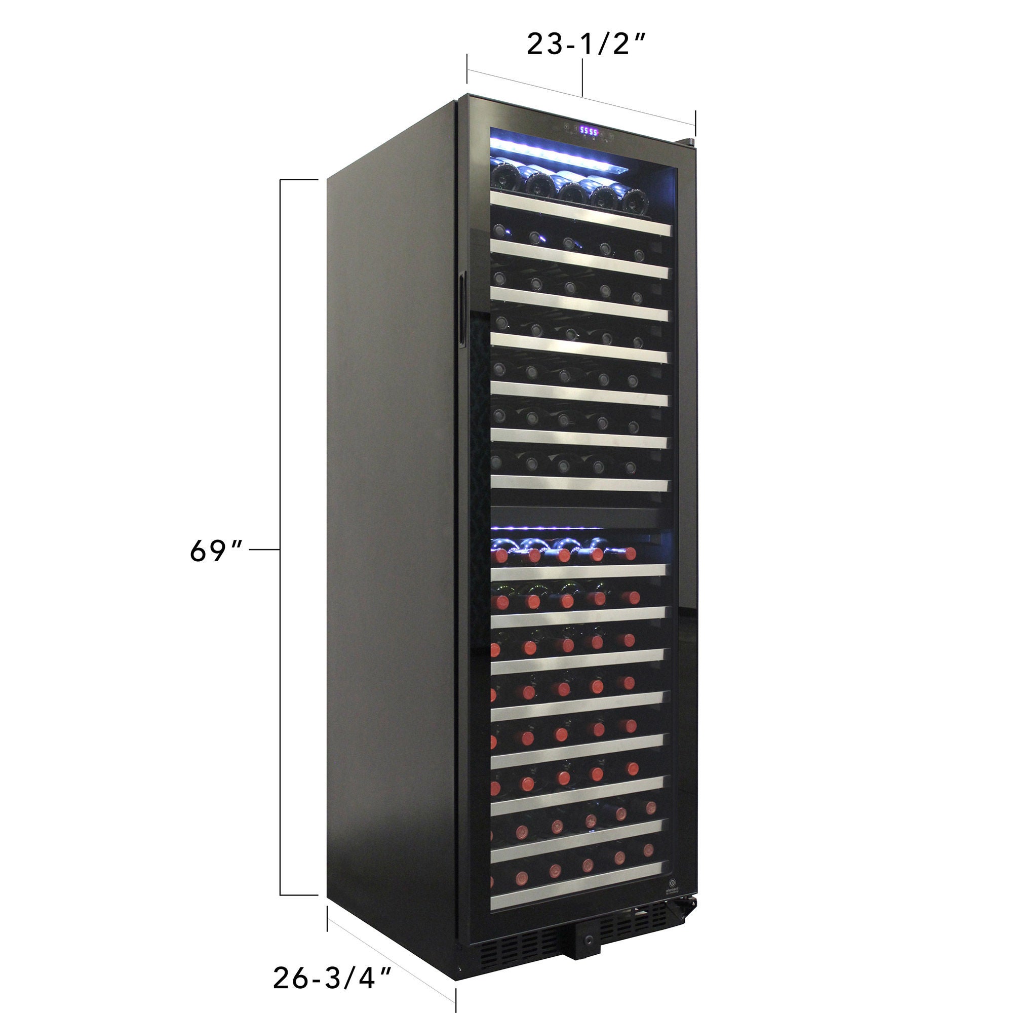 Vinotemp 155-Bottle Wine Cooler with Dual Zone Cooling