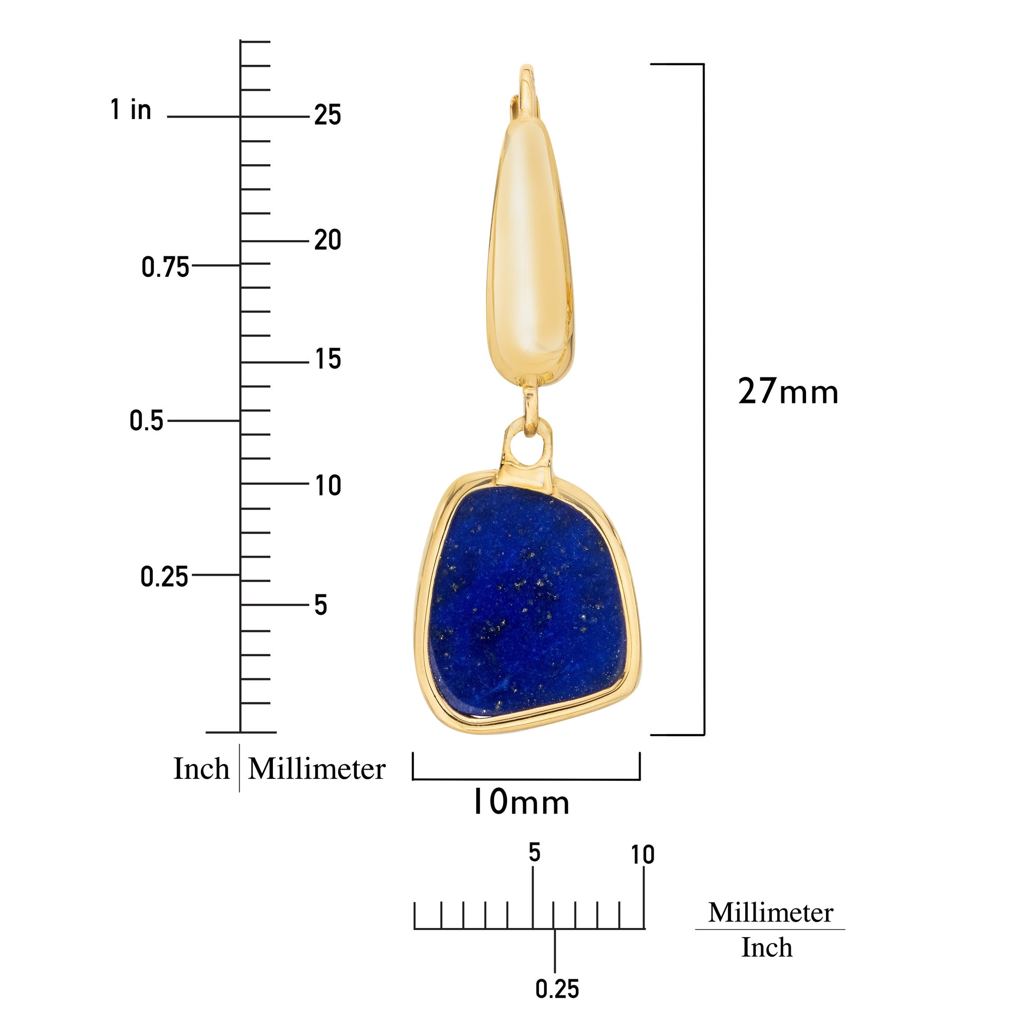 Gemstone 14kt Yellow Gold Dangle Earrings
