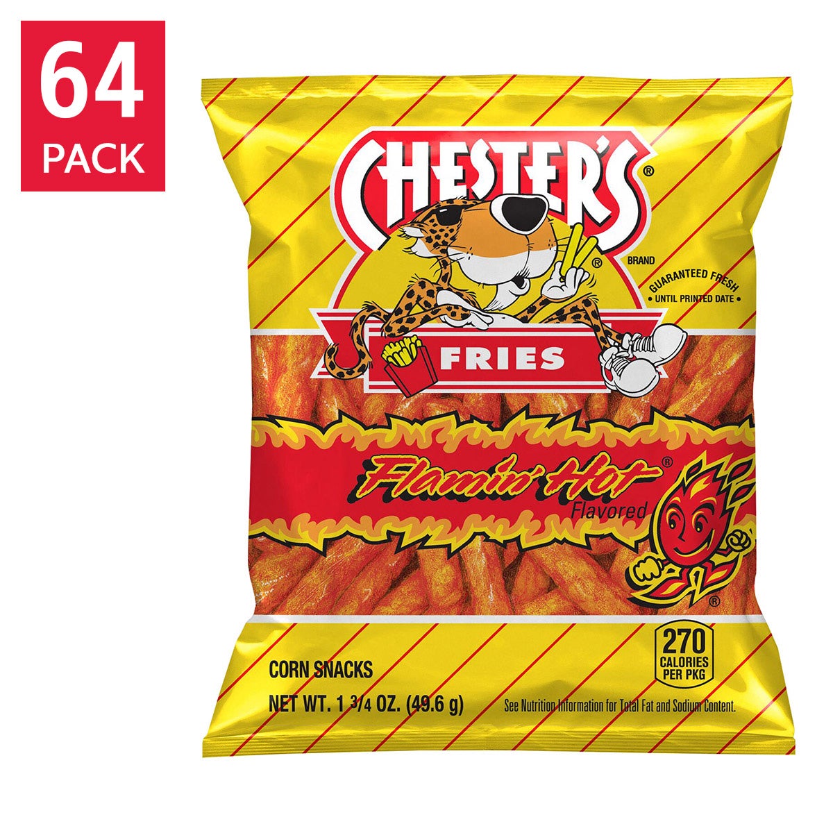 Chester's Flamin' Hot Fries, 1.75 oz, 64-count