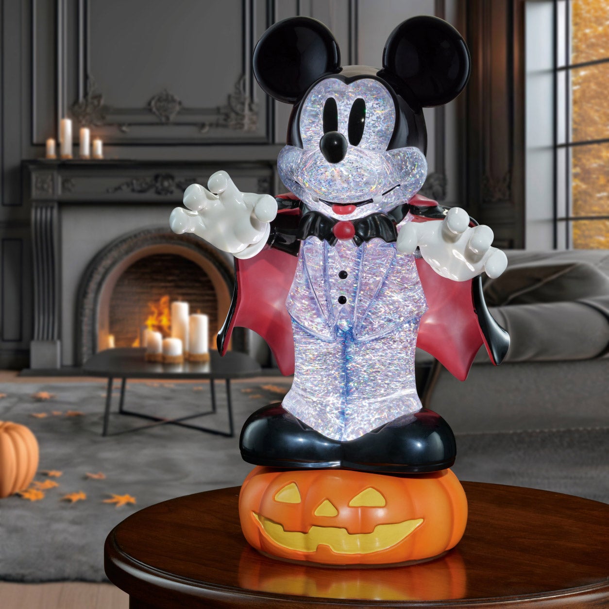 Disney 16-16.9" Halloween Spinning Glitter Lantern with LED Lights