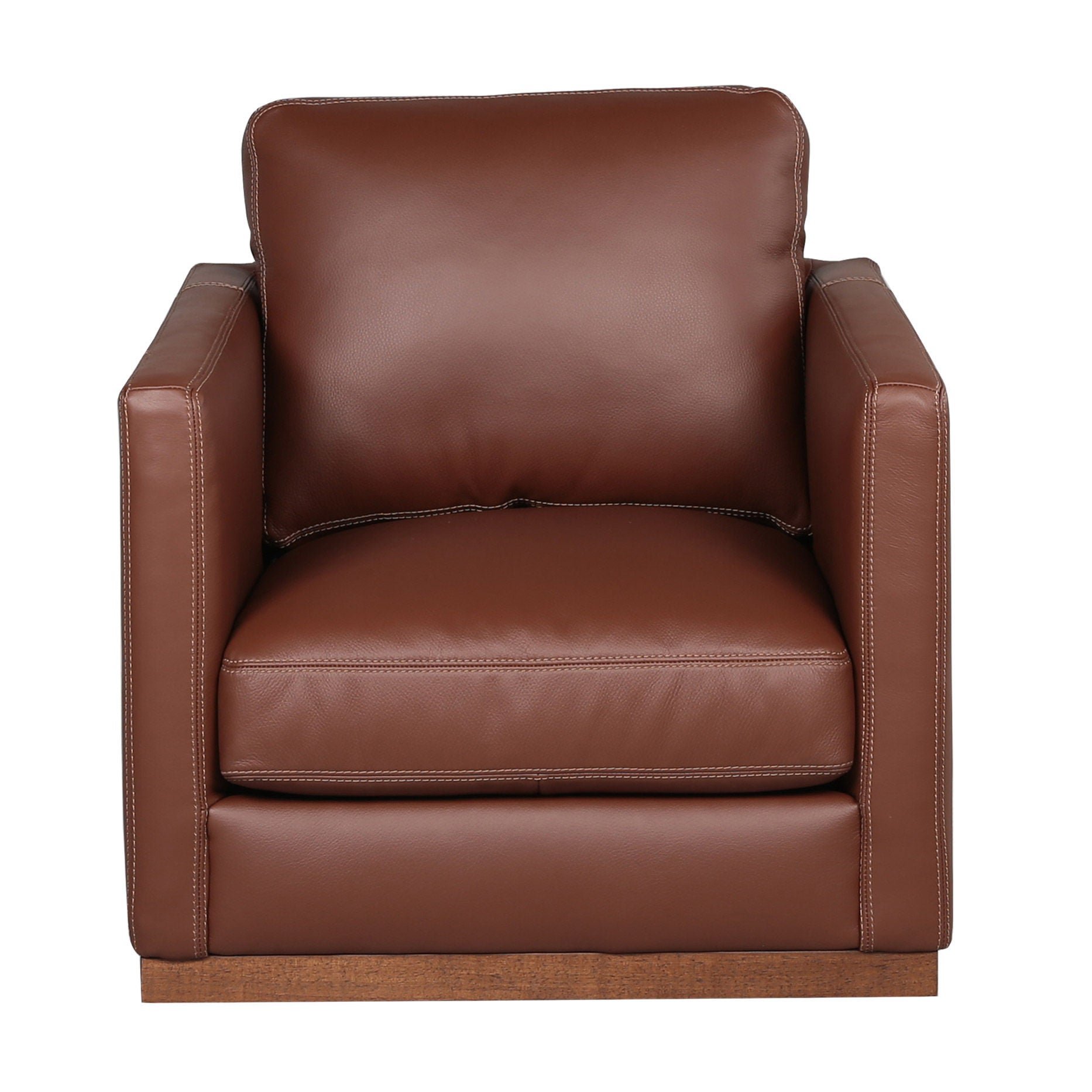 Durant Top Grain Leather Sofa and Swivel Chair