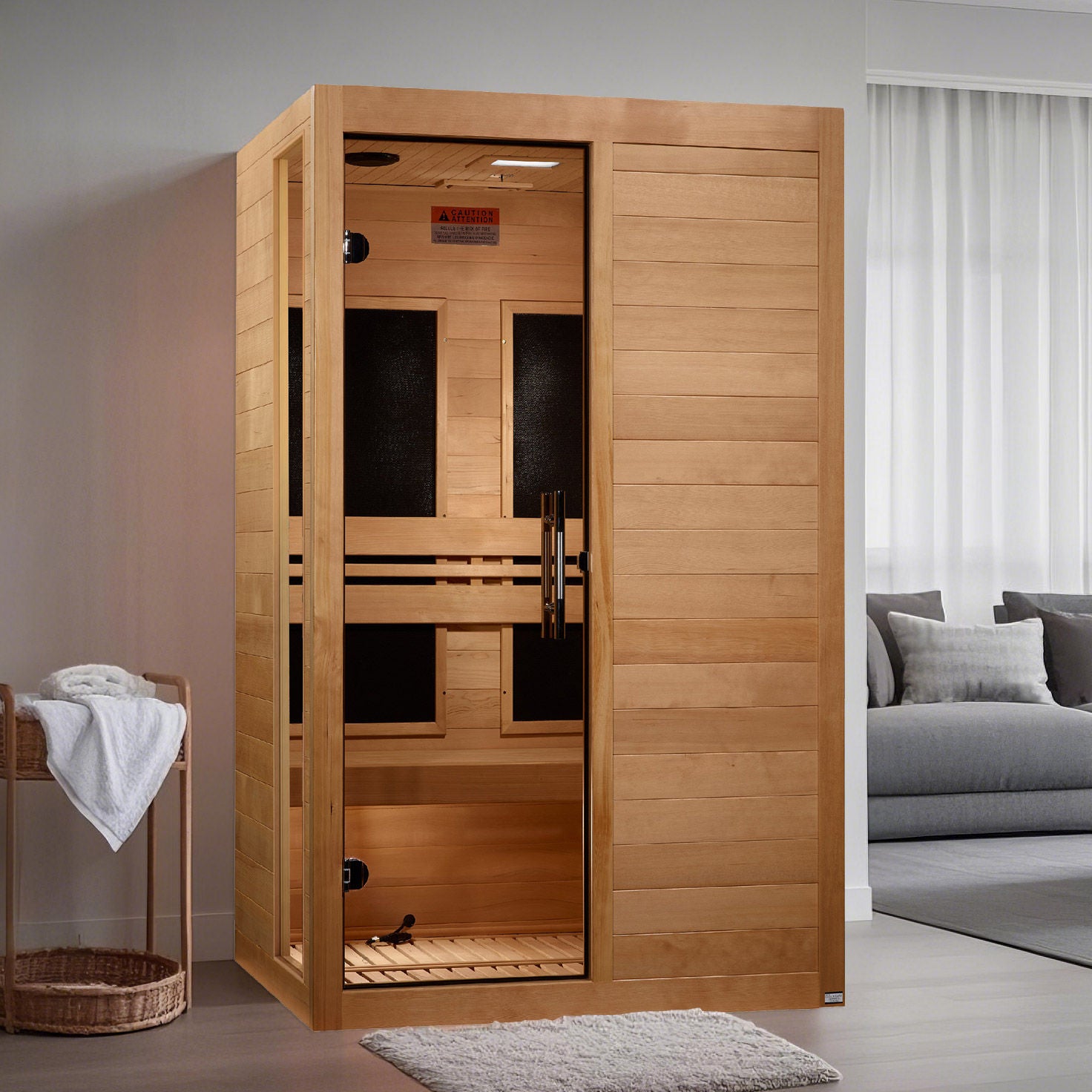 Dynamic Lucca Elite 2-person Ultra Low EMF FAR Infrared Indoor Sauna