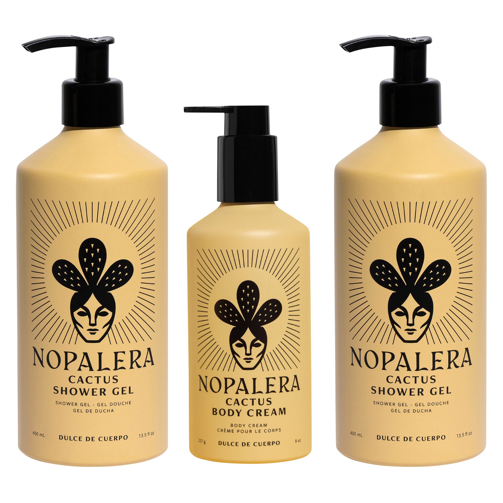 Nopalera Shower Gel Duo and Body Cream Bundle