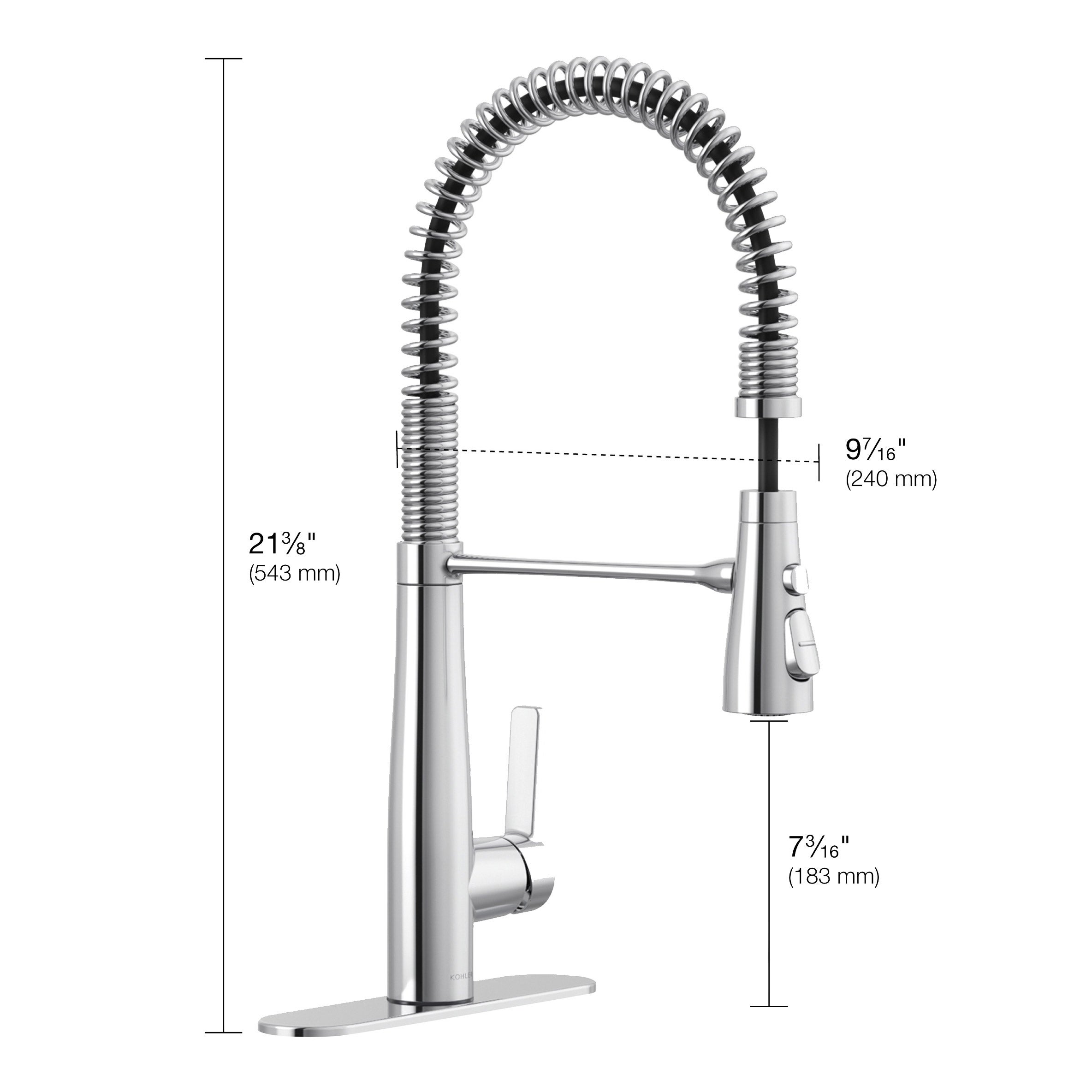 Kohler Vind Semi-Professional Pull-down Kitchen Sink Faucet