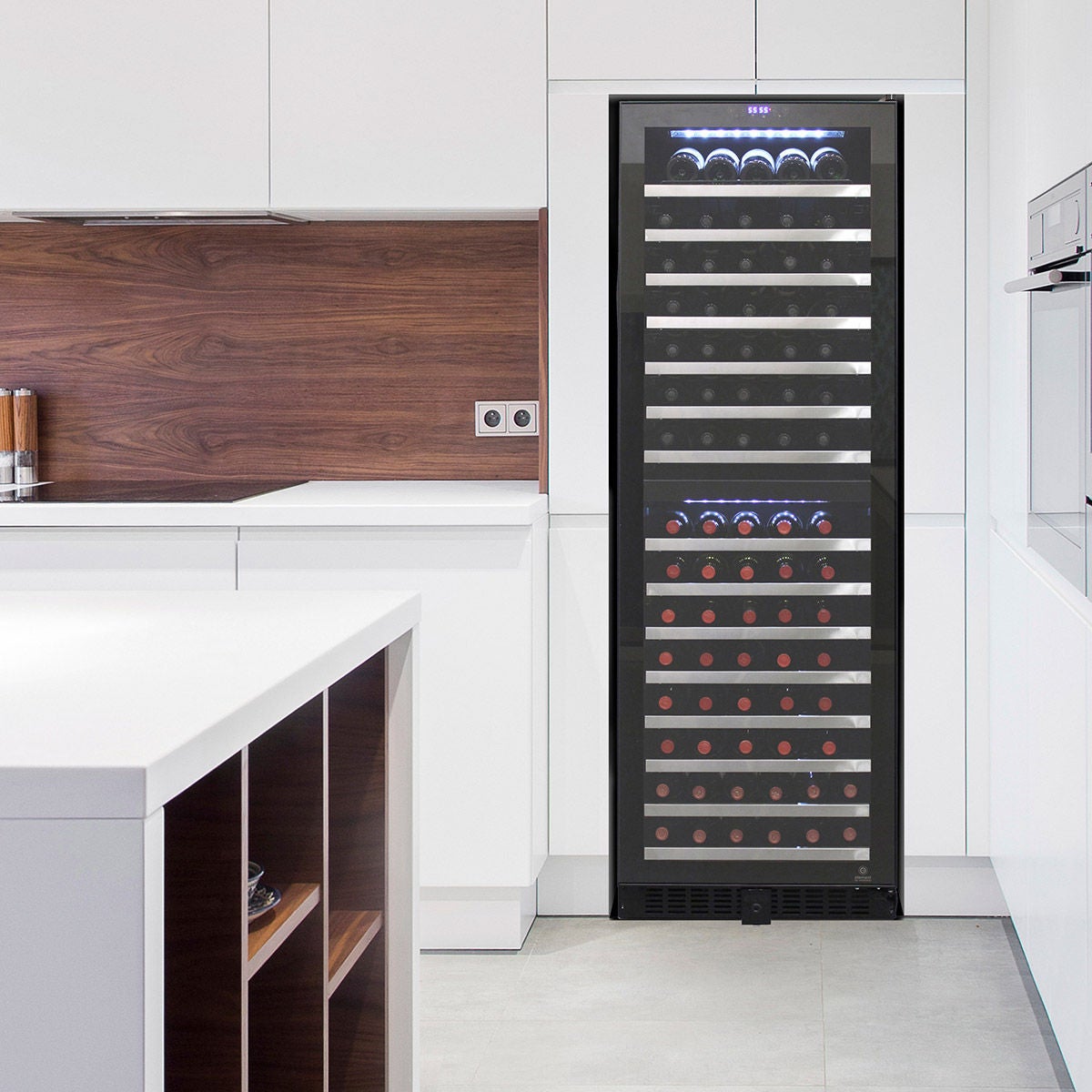 Vinotemp 155-Bottle Wine Cooler with Dual Zone Cooling