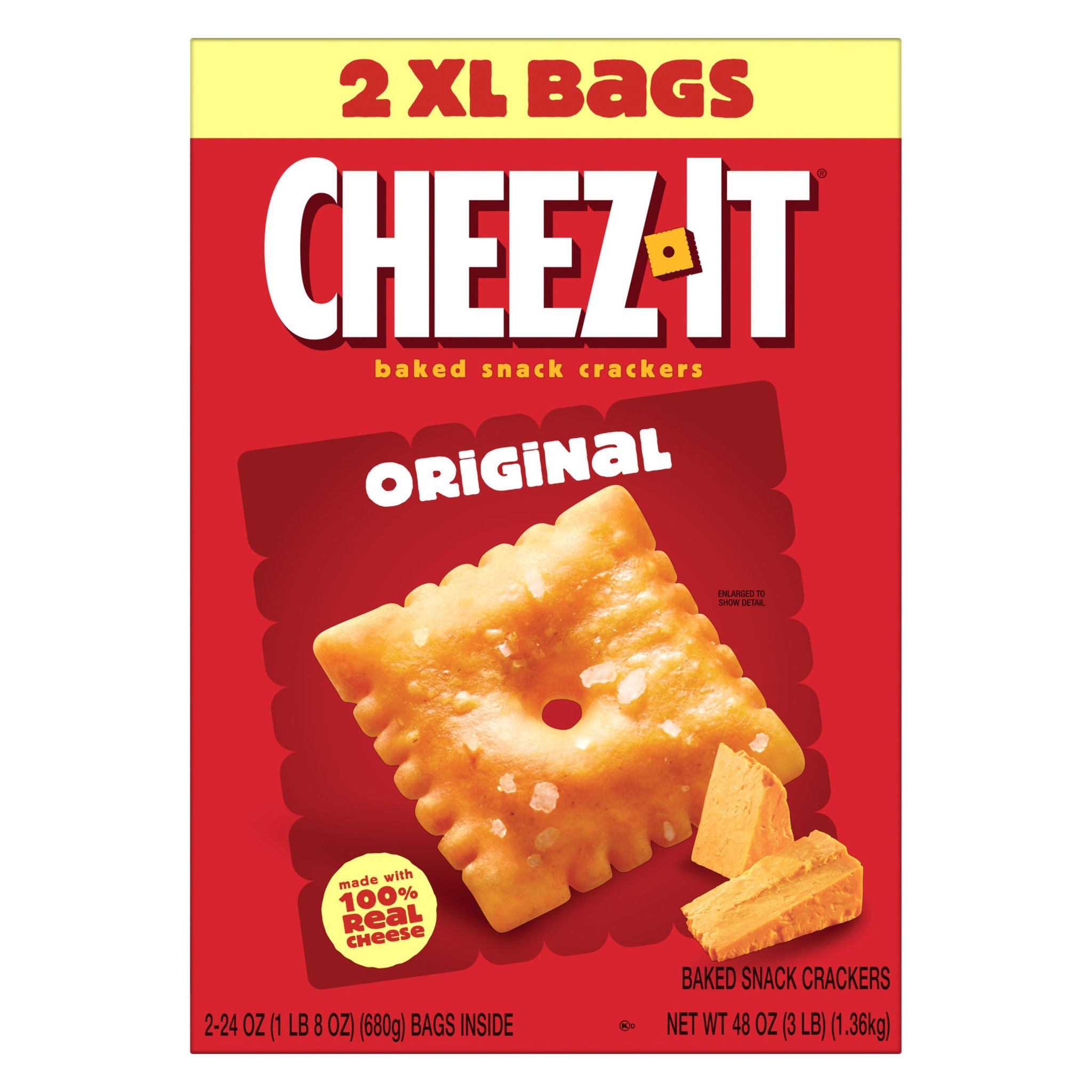 Cheez-It Crackers, Cheddar, 3 lbs