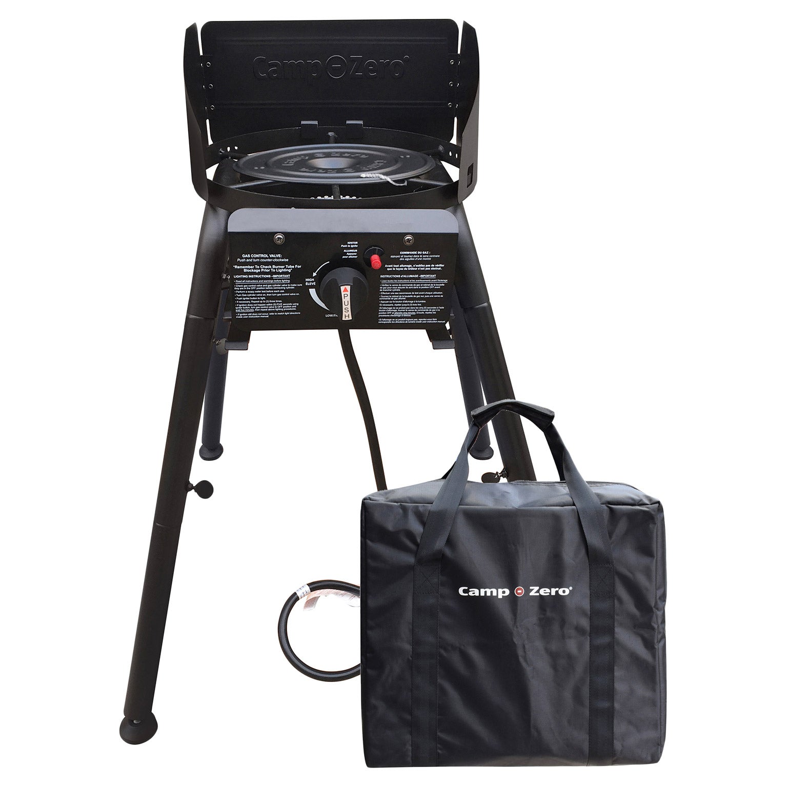 Camp-Zero Single Burner Camp Stove With Storage Bag