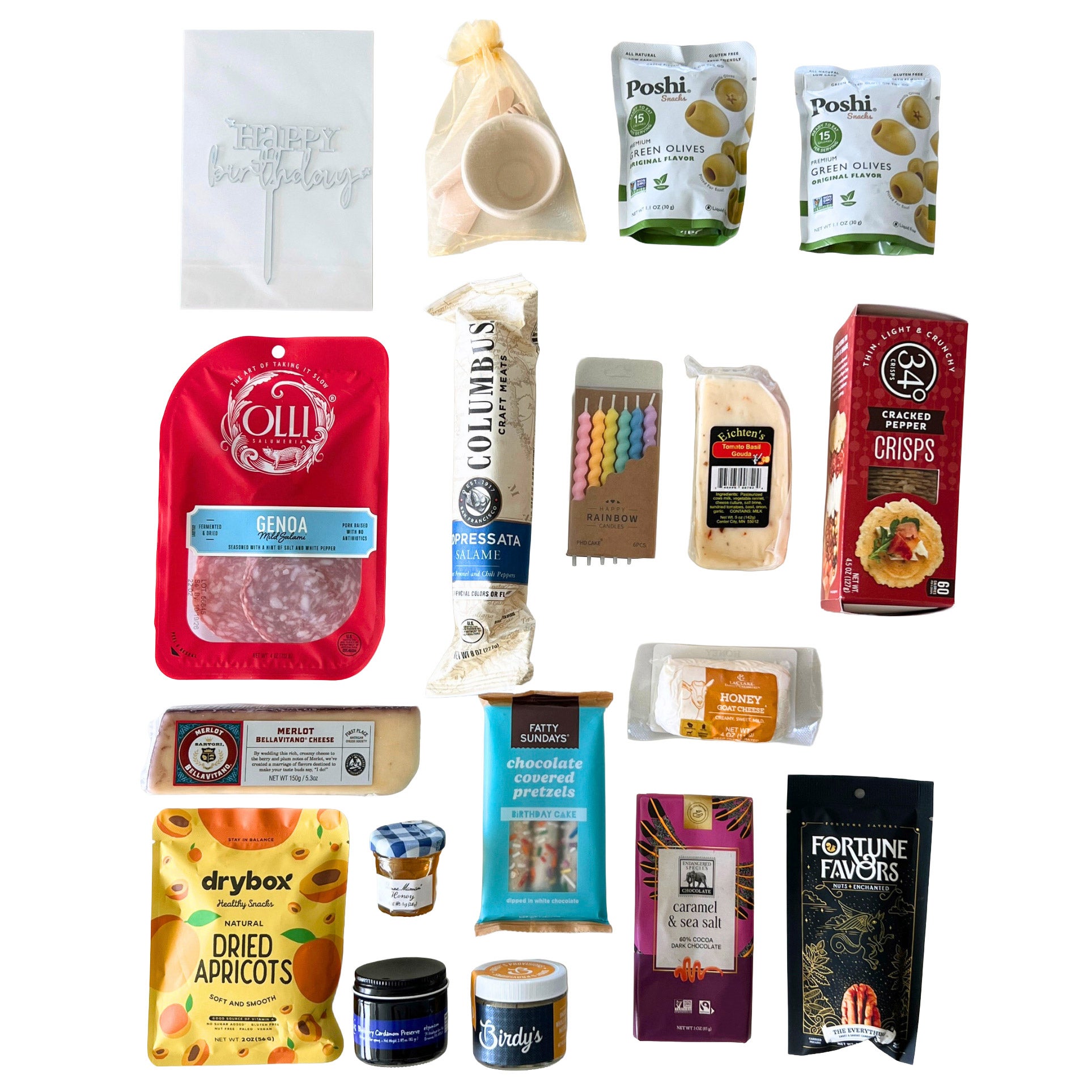 Platterful, Happy Birthday Charcuterie Kit - Wooden Board Not Included