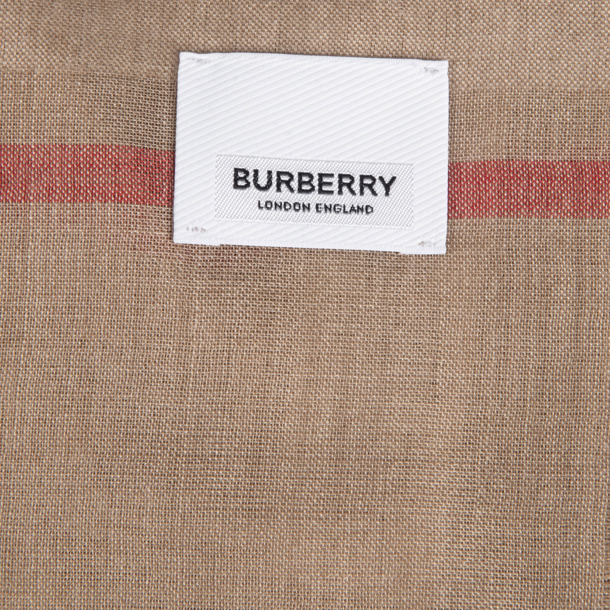 Burberry Lightweight Check Wool Silk Scarf