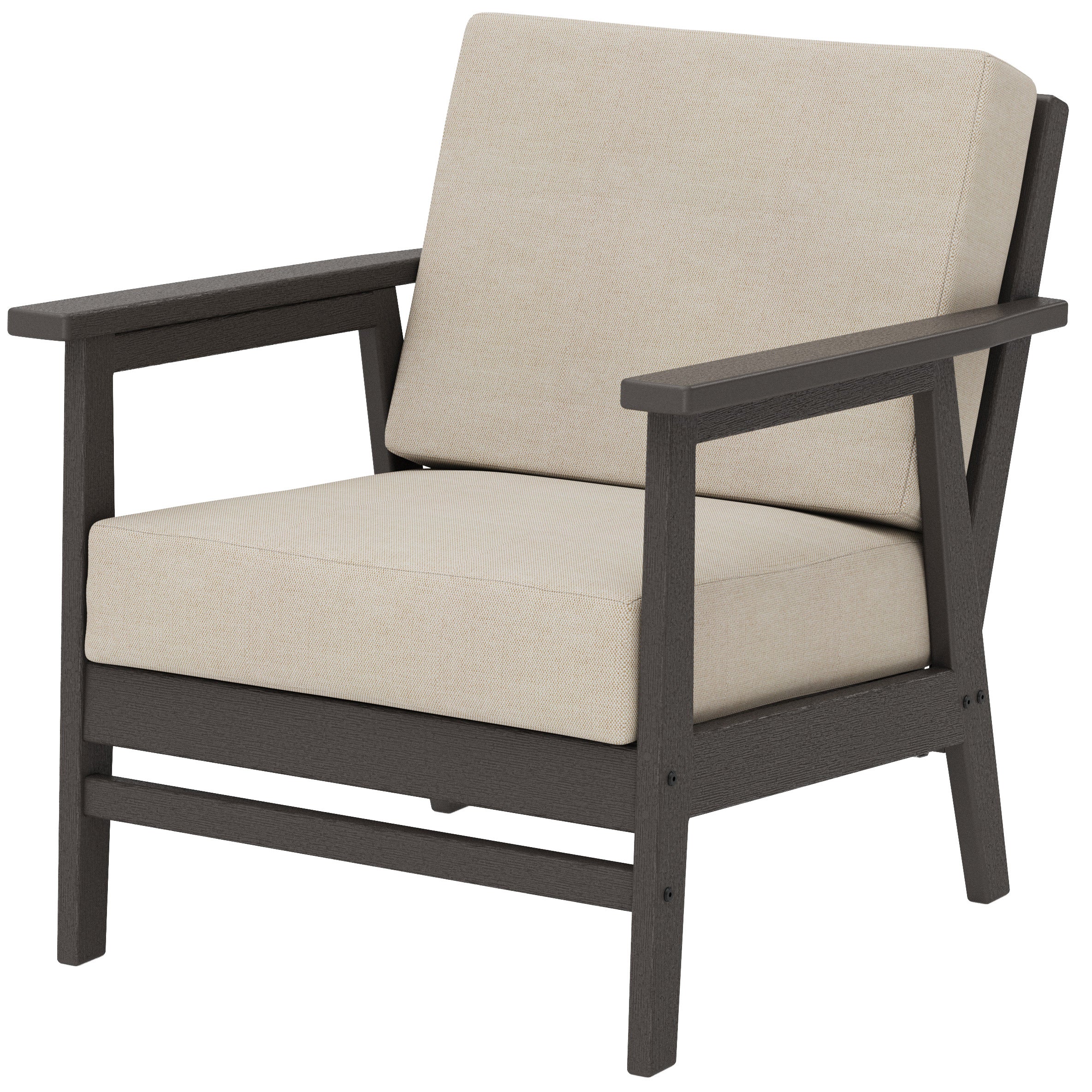 POLYWOOD Camden 3-piece Outdoor Patio Sling Deep Seating Set