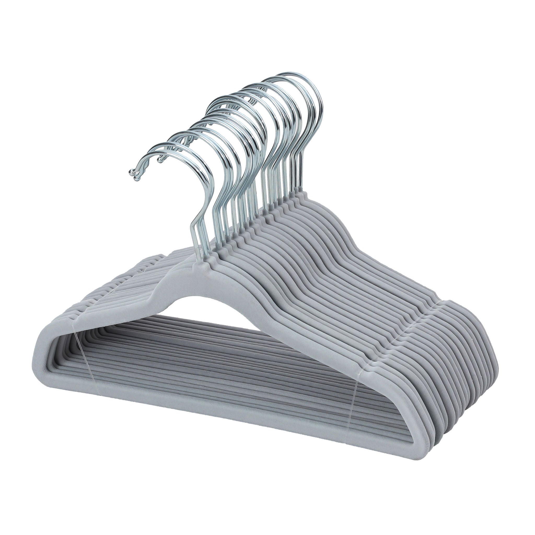 Flocked Kids Hangers, 60-pack