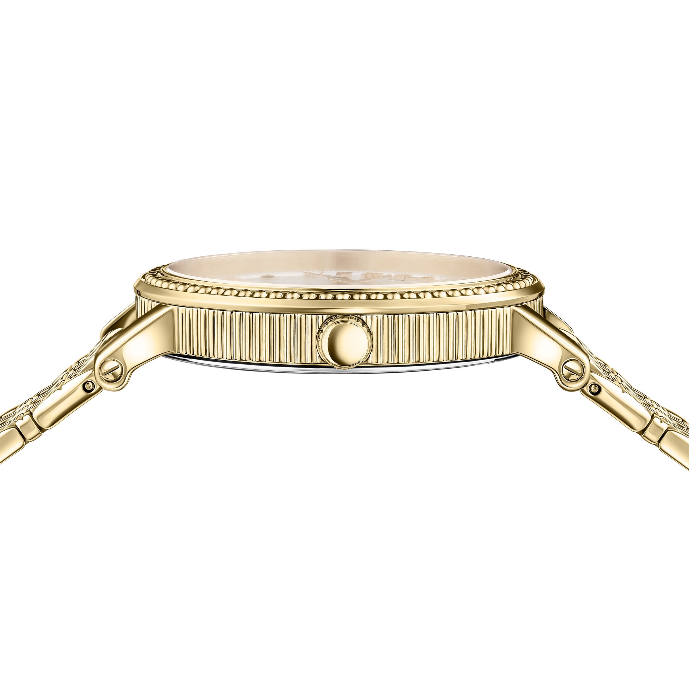 Versace V-Dollar Gold Tone Stainless Steel Swiss Women's Quartz Watch, 37mm