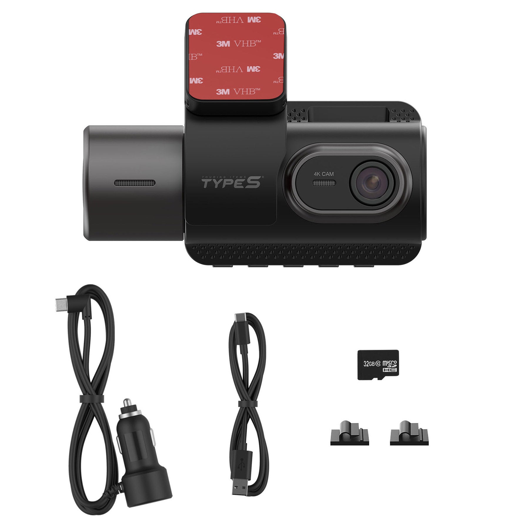 Type S T402E 4K Dual View Dashcam with AI-Triggered Smart Incident Recording