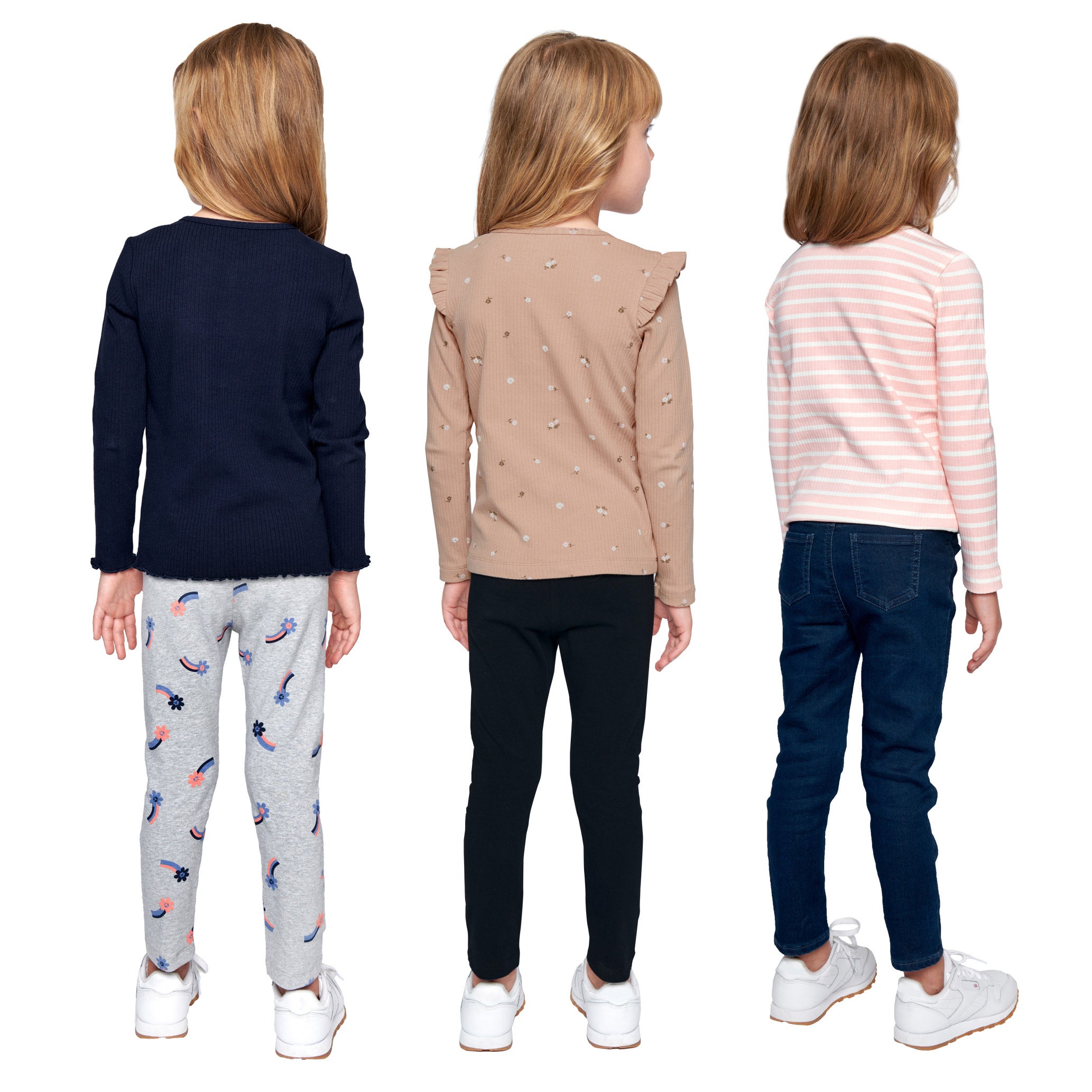 Pekkle Kids' 3-pack Long Sleeve Top