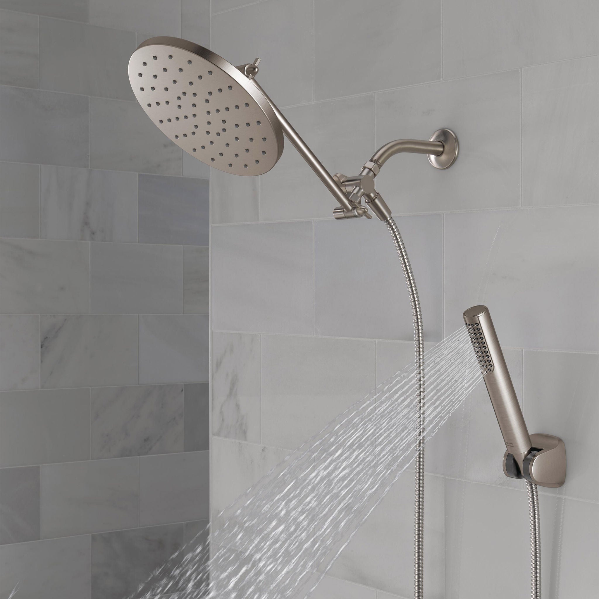 Delta Adjustable Shower Head with Hand Shower