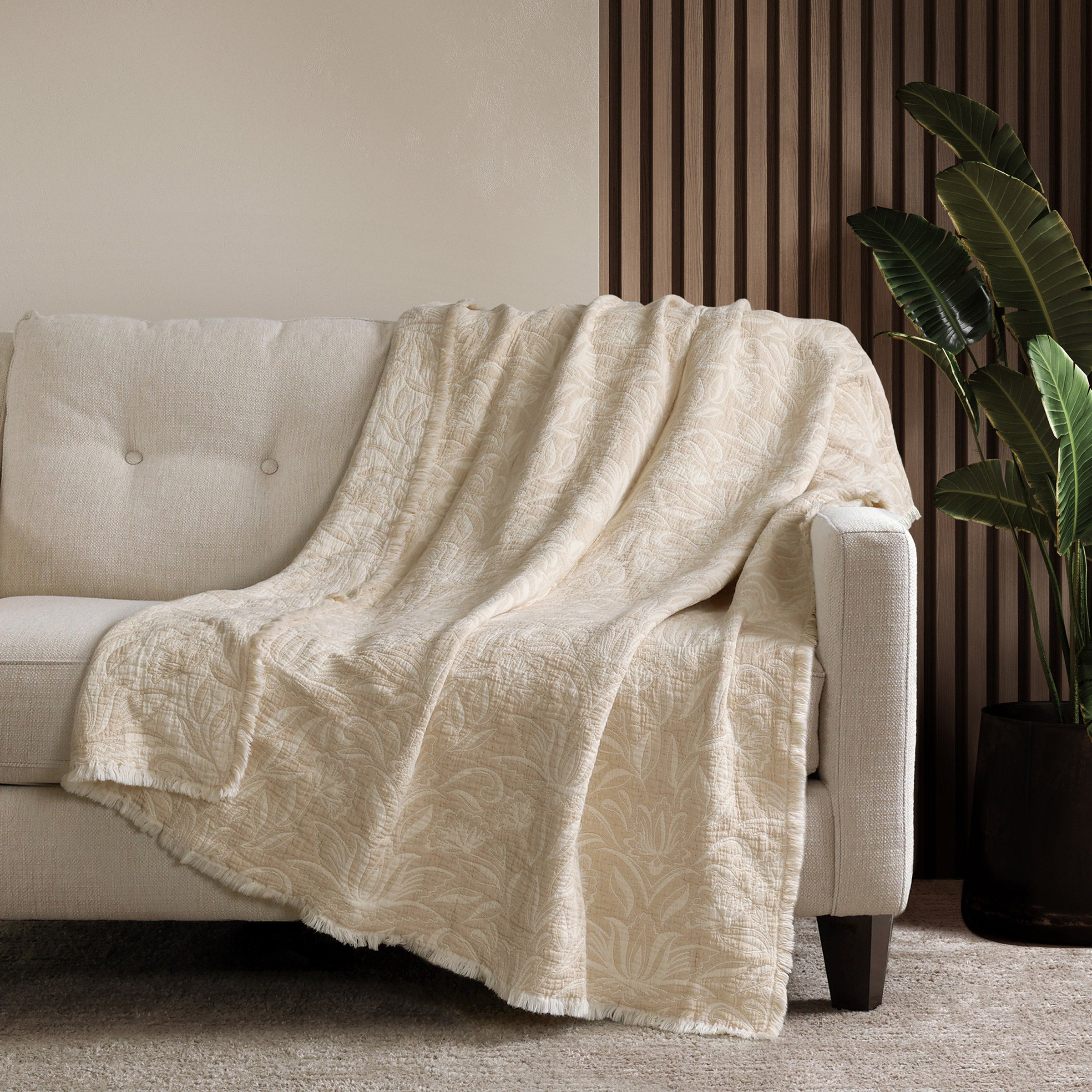 Reversible Cotton Throw