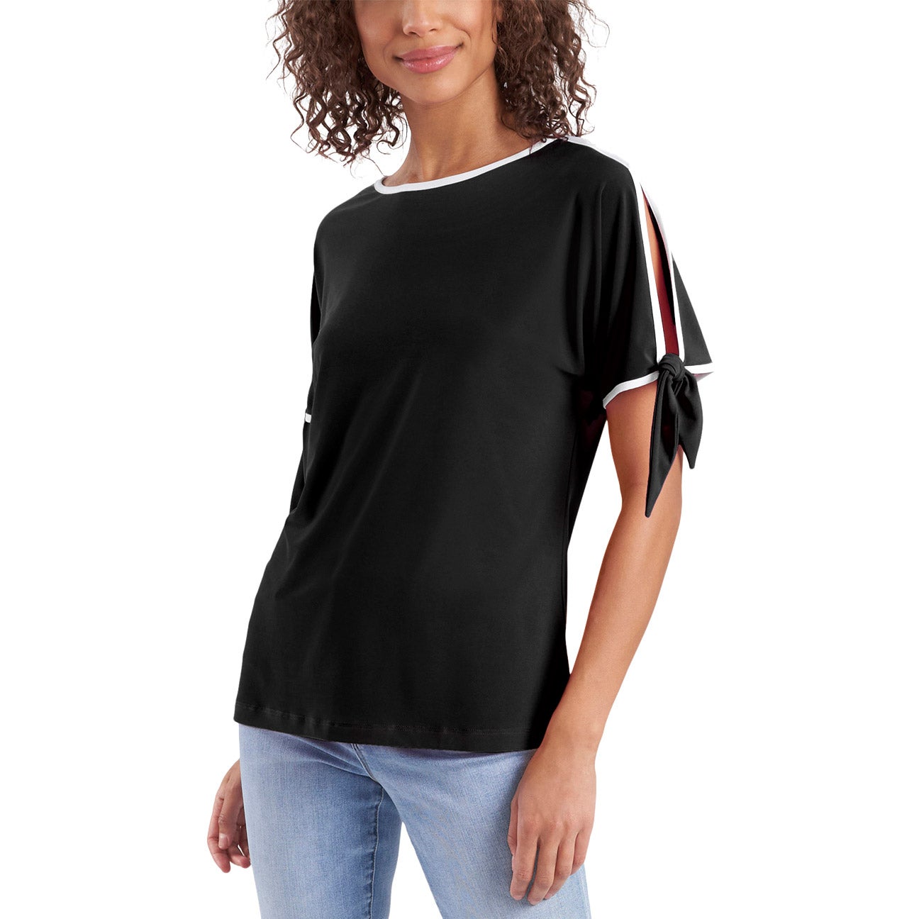 Two by Vince Camuto Ladies' Tie Sleeve Top