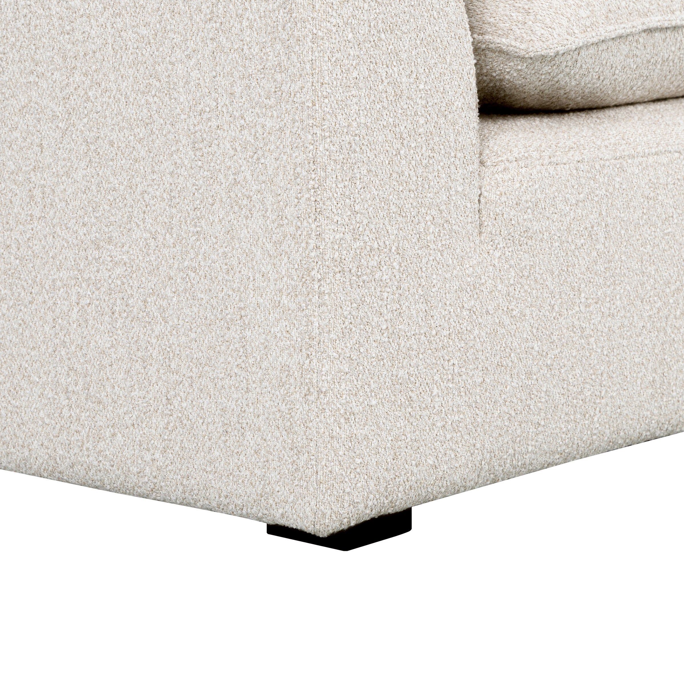 Luxe 4-piece Bouclé Fabric Modular Sectional with Luxury Cloud Seating