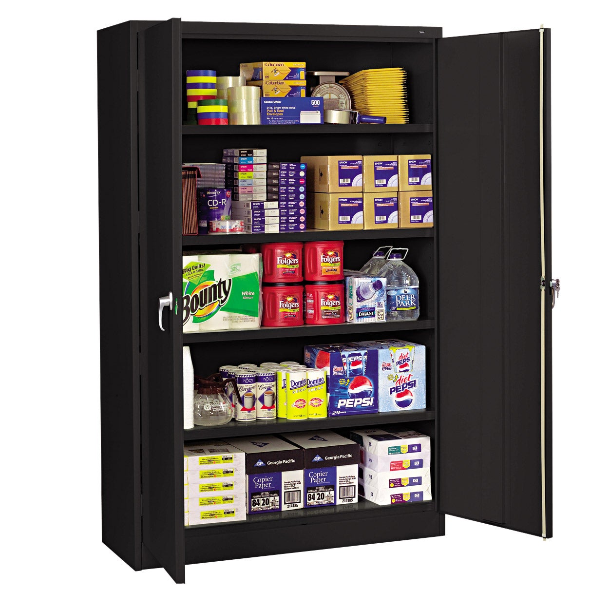 Tennsco Jumbo Steel Storage Cabinet 48"W x 24"D x 78"H