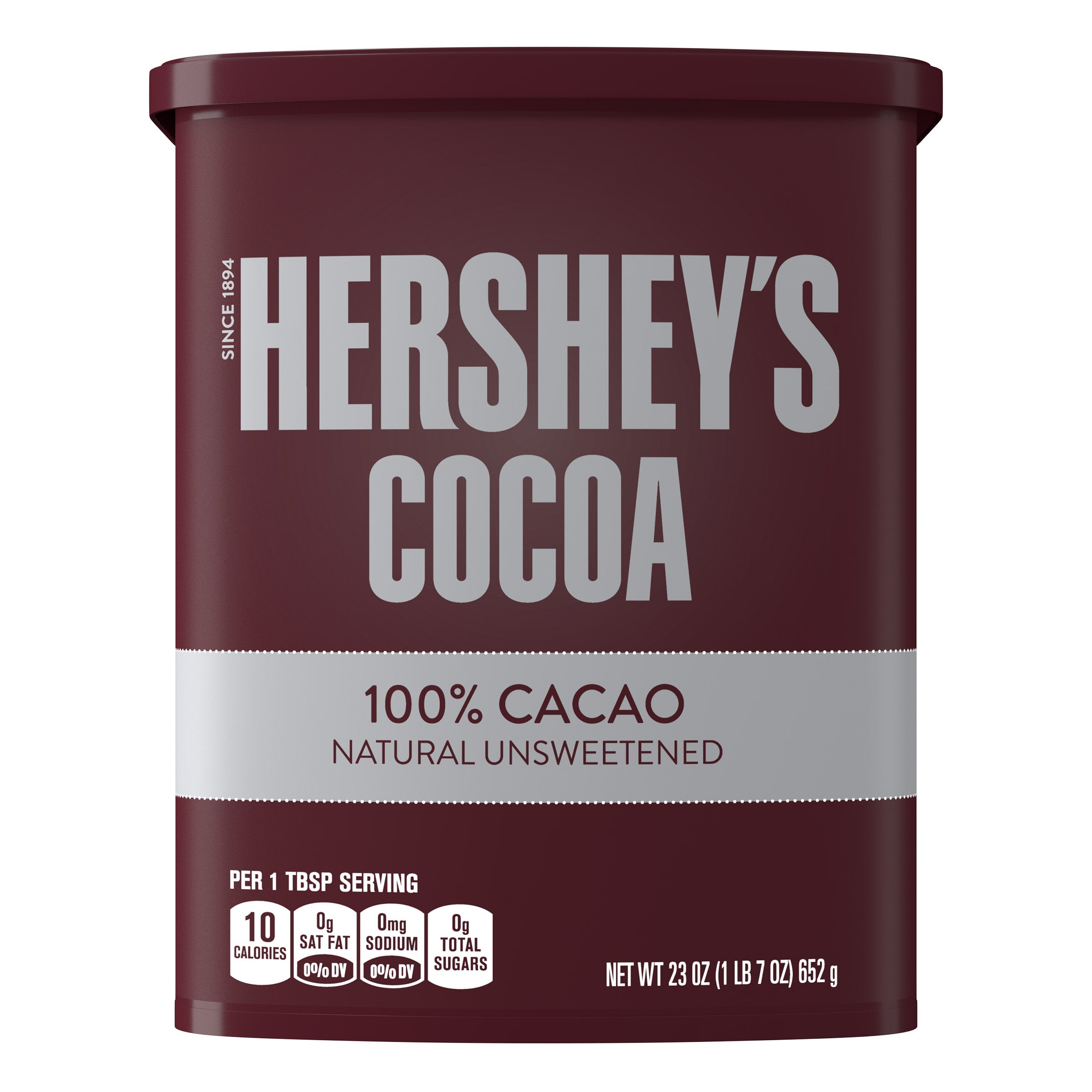 Hershey's Cocoa, 100% Cacao, Natural Unsweetened, 23 oz